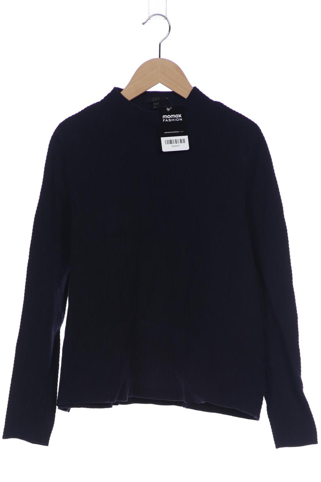 

COS Damen Sweatshirt, marineblau, Gr. 36