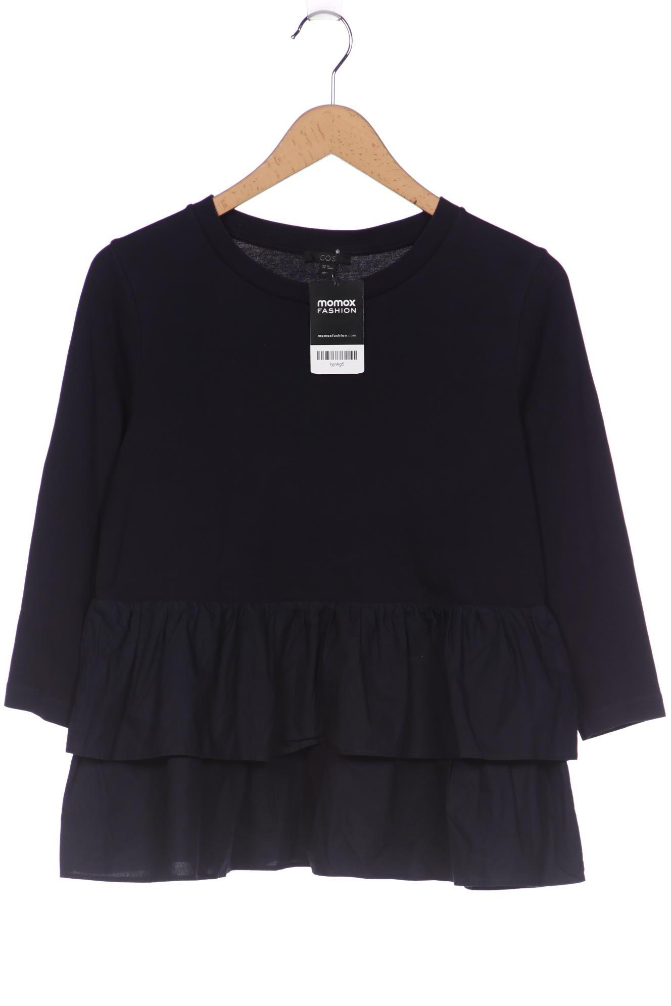 

COS Damen Sweatshirt, marineblau, Gr. 34