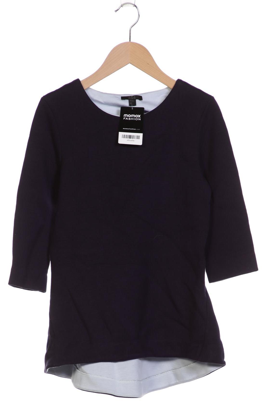 

COS Damen Sweatshirt, marineblau, Gr. 34