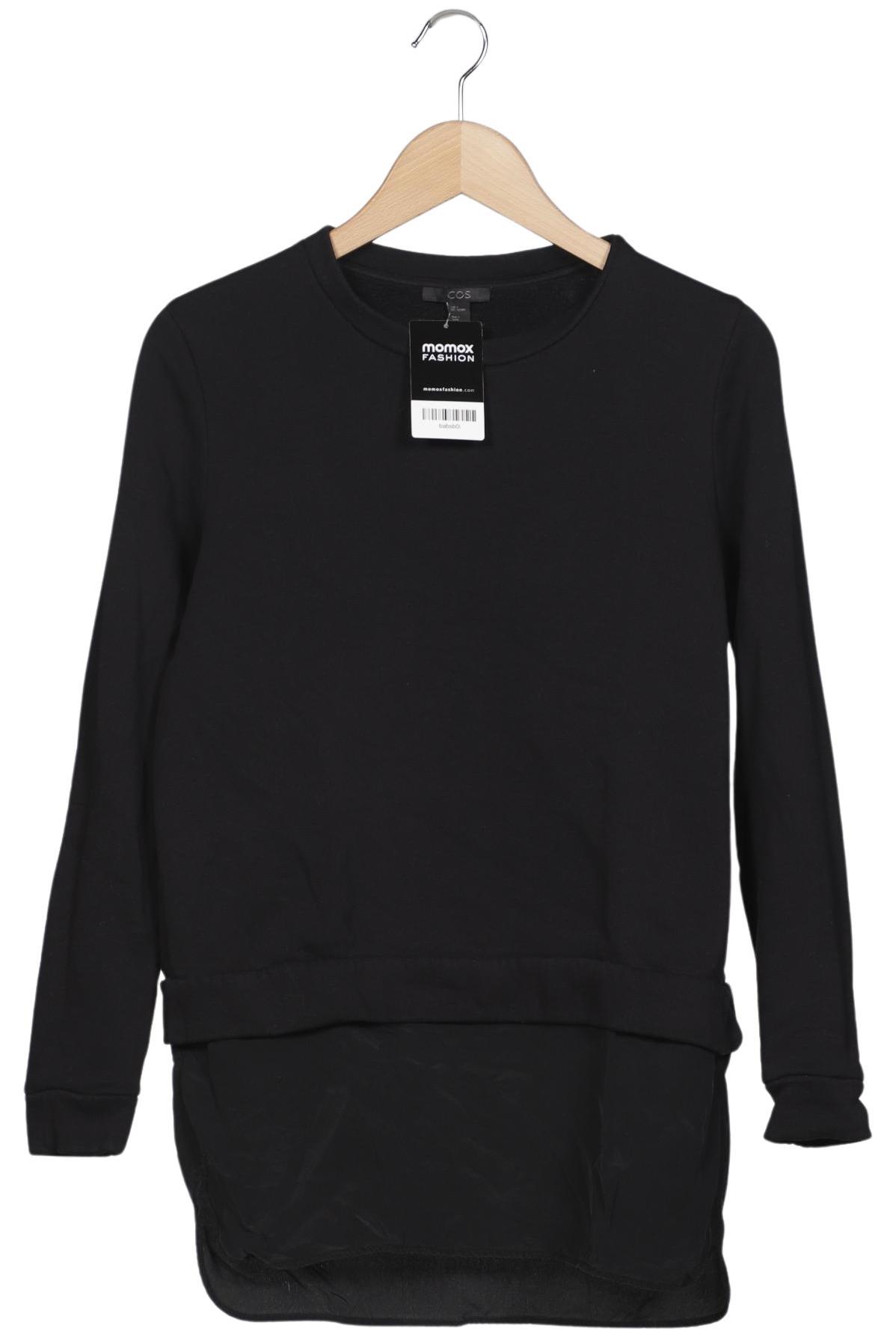 

COS Damen Sweatshirt, schwarz, Gr. 36