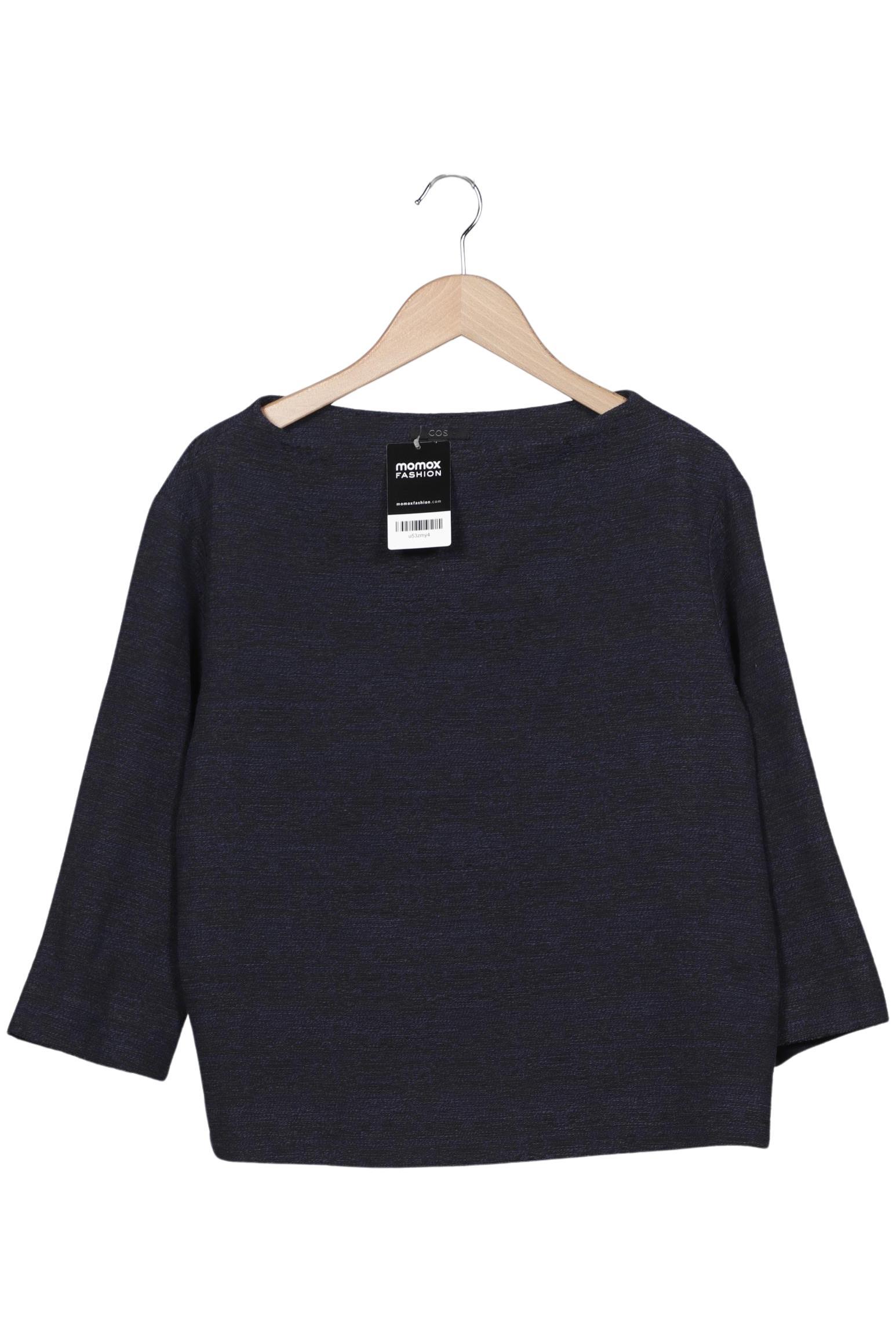 

COS Damen Sweatshirt, marineblau, Gr. 44