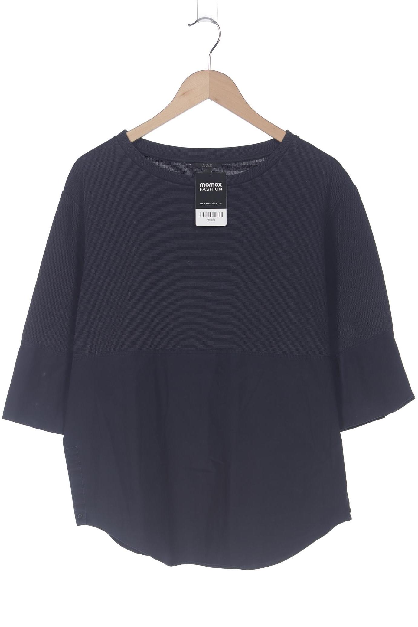 

COS Damen Sweatshirt, marineblau, Gr. 36