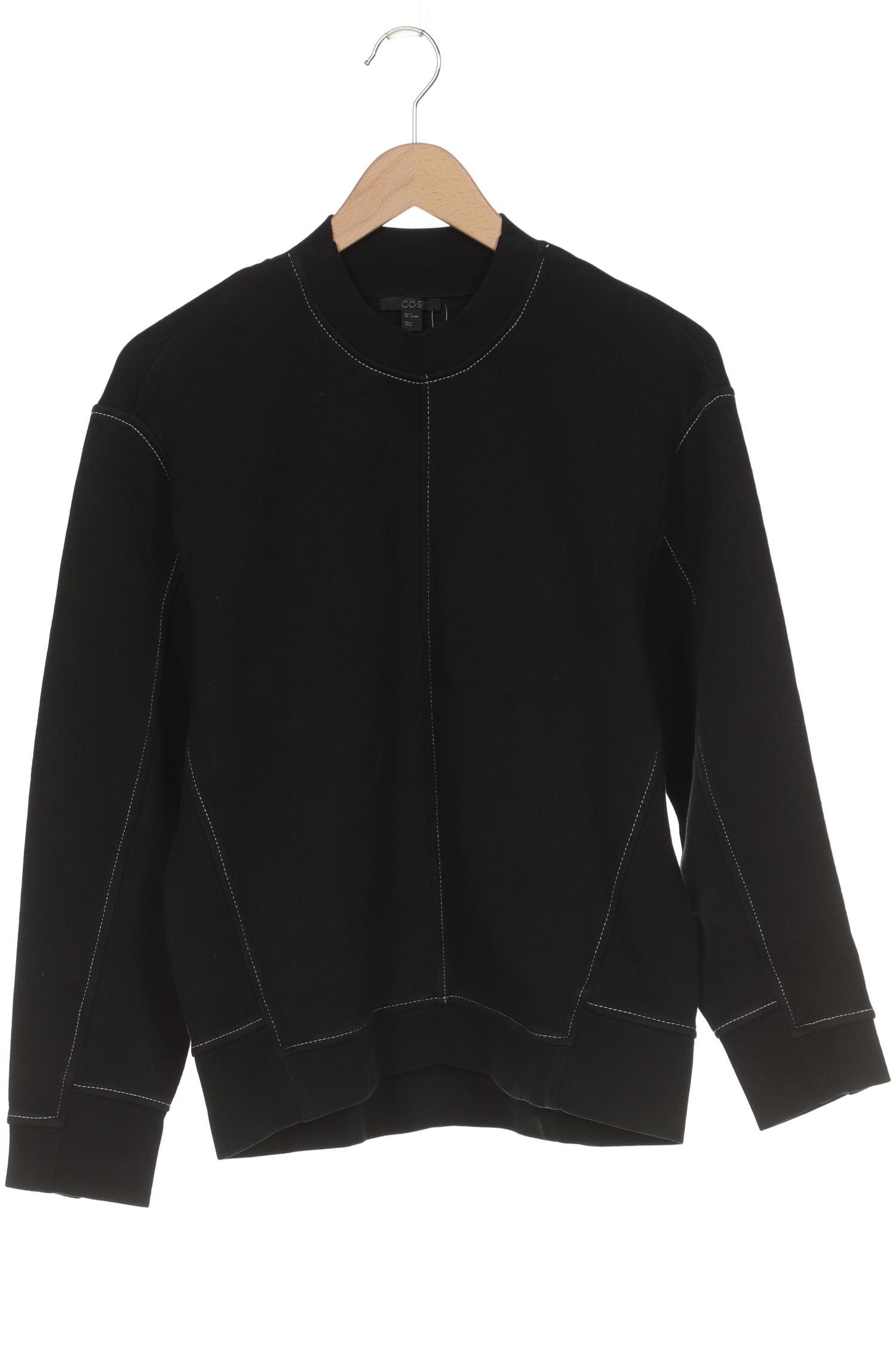 

COS Damen Sweatshirt, schwarz, Gr. 36