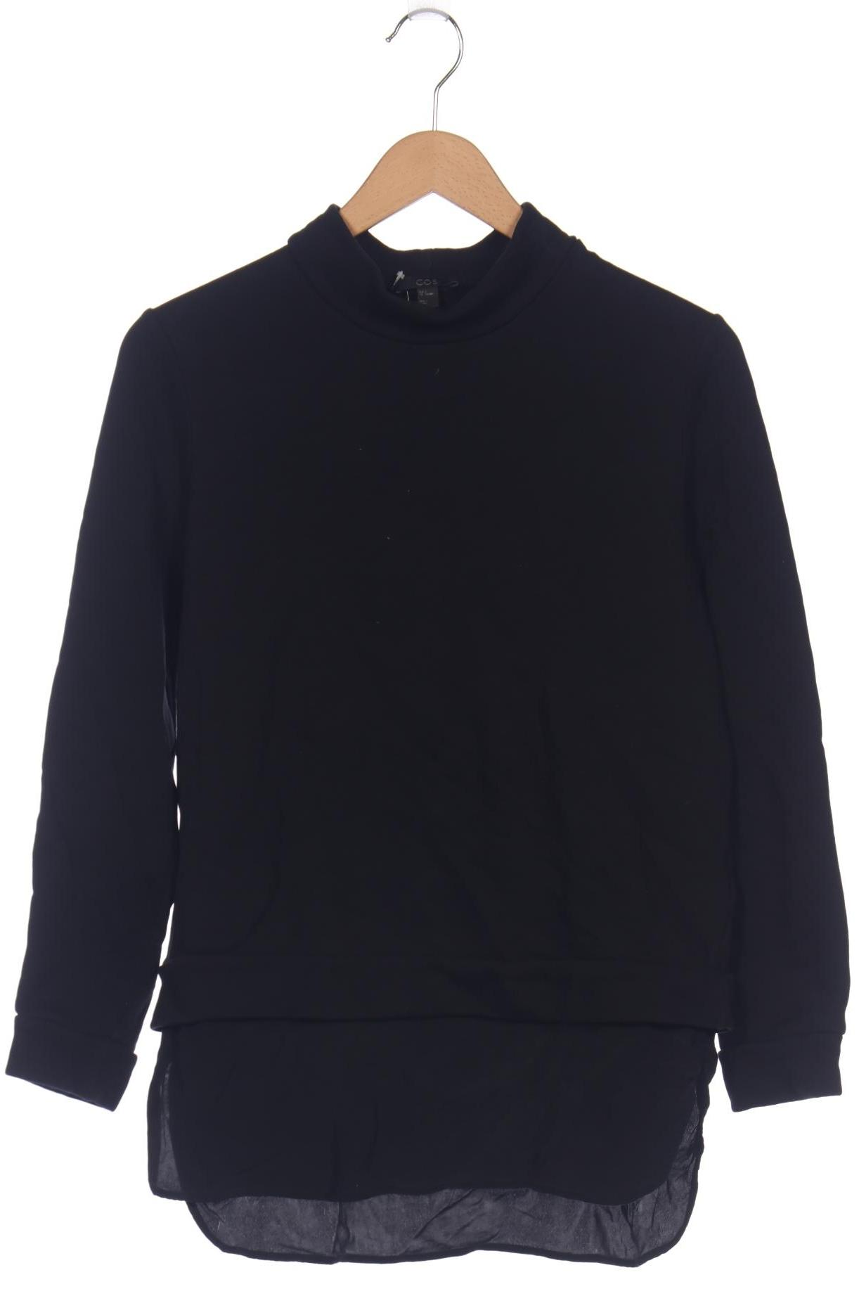 

COS Damen Sweatshirt, schwarz, Gr. 36