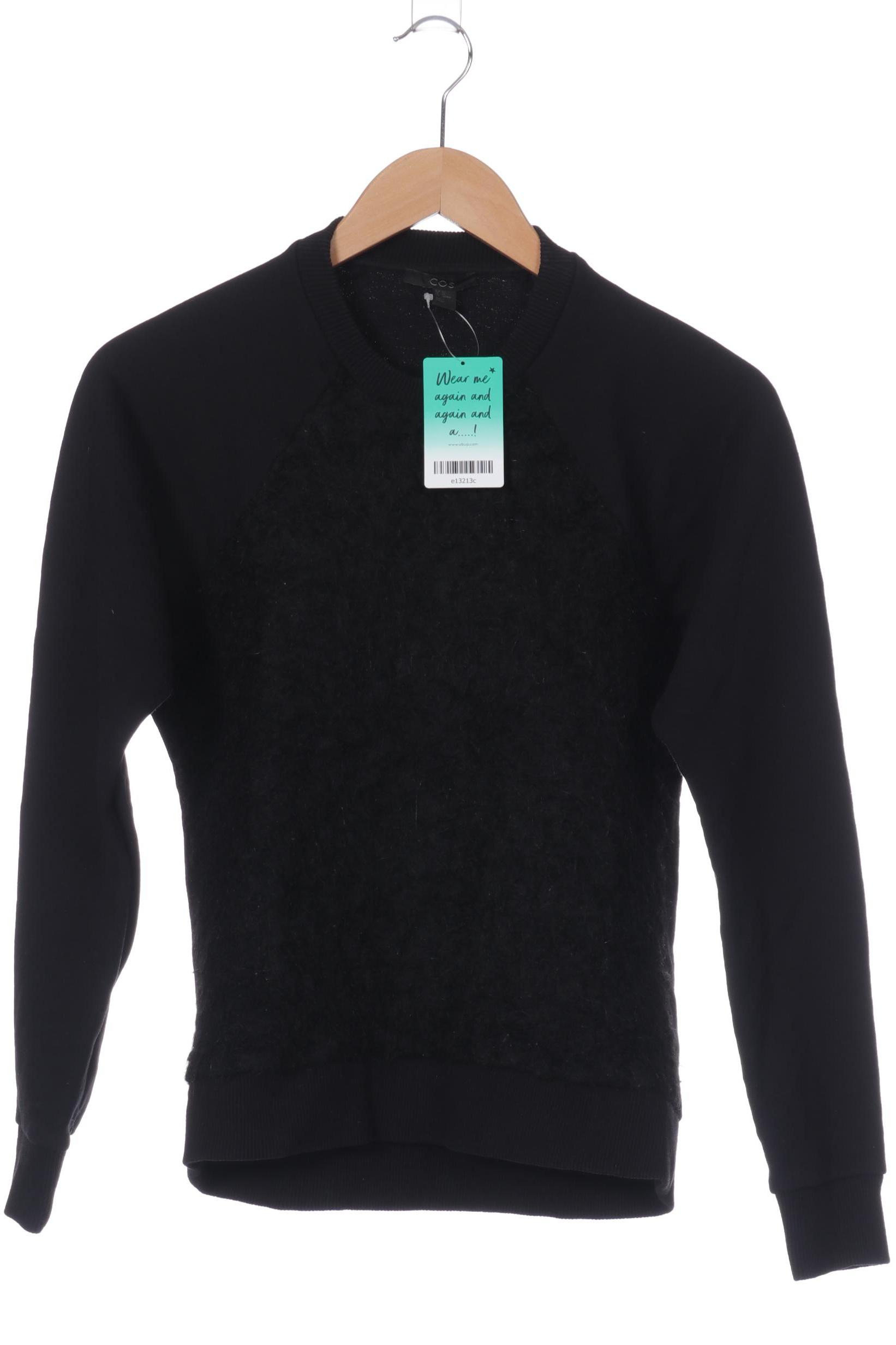 

COS Damen Sweatshirt, schwarz, Gr. 34