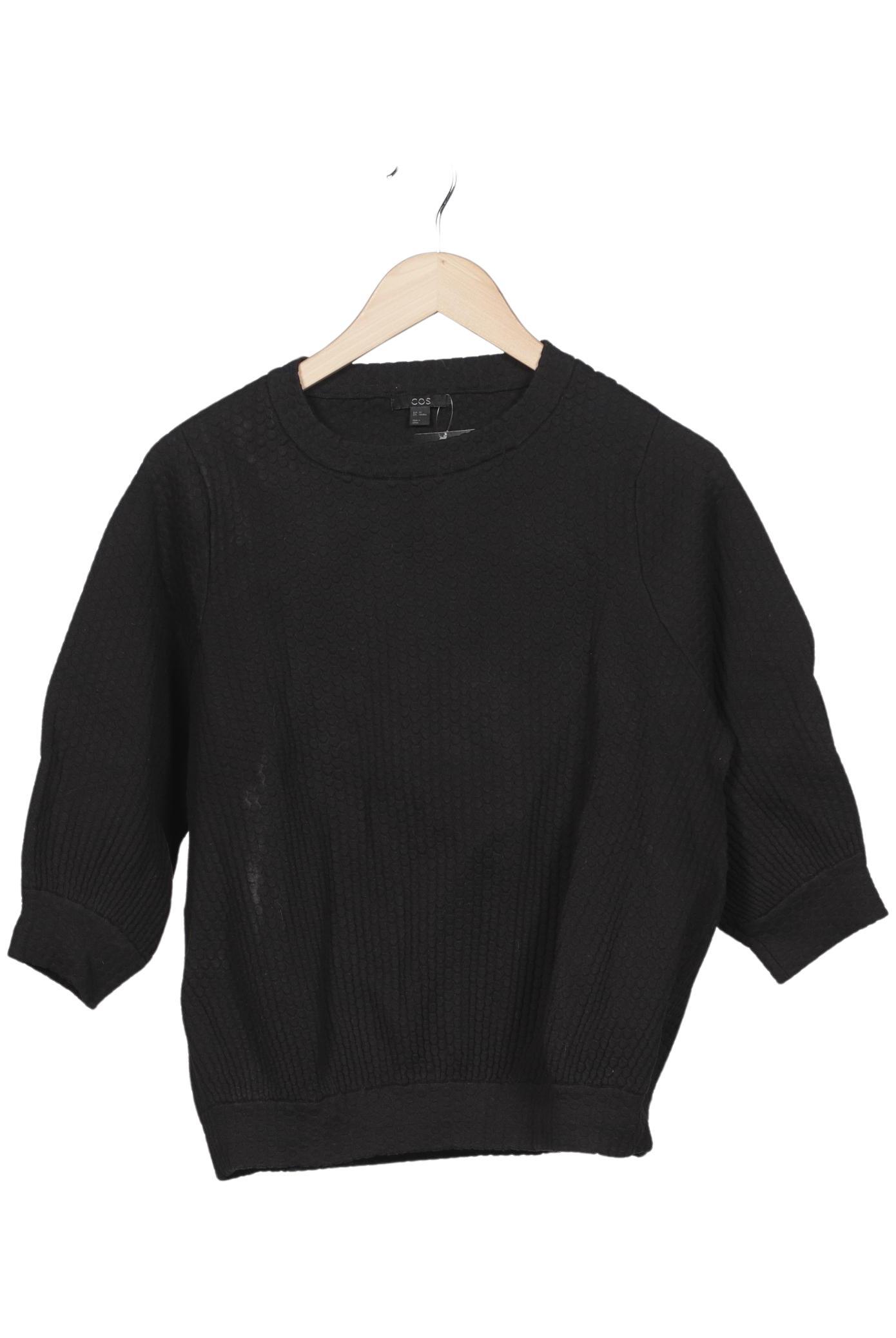 

COS Damen Sweatshirt, schwarz, Gr. 34