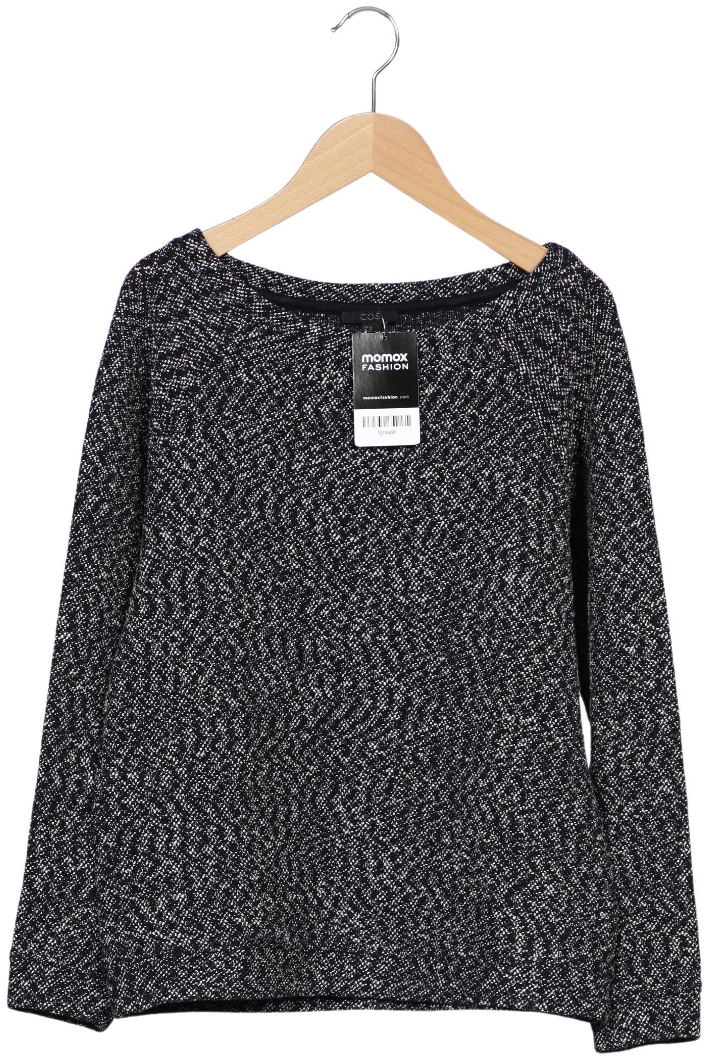 

COS Damen Sweatshirt, marineblau, Gr. 34