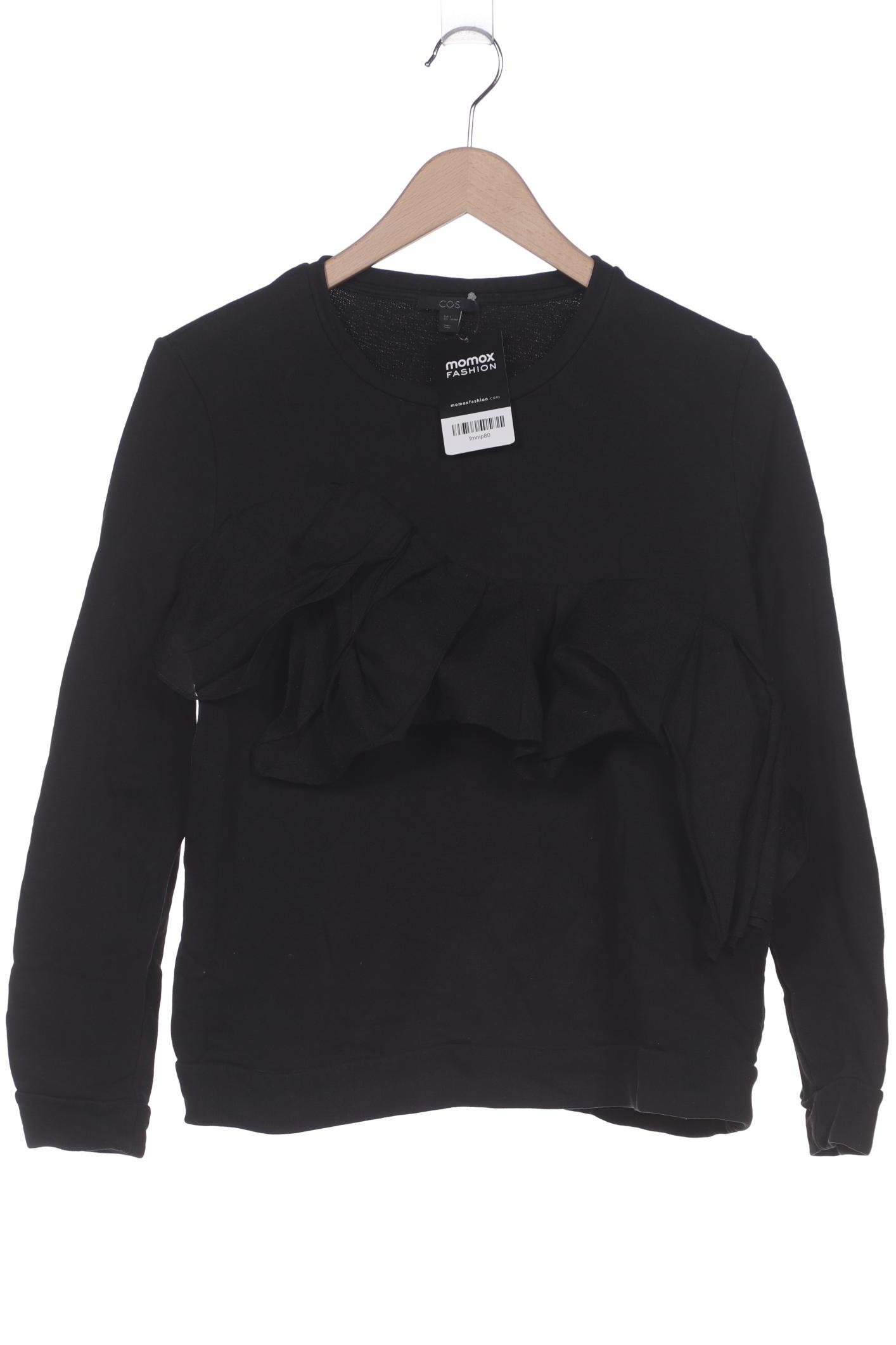 

COS Damen Sweatshirt, schwarz, Gr. 36