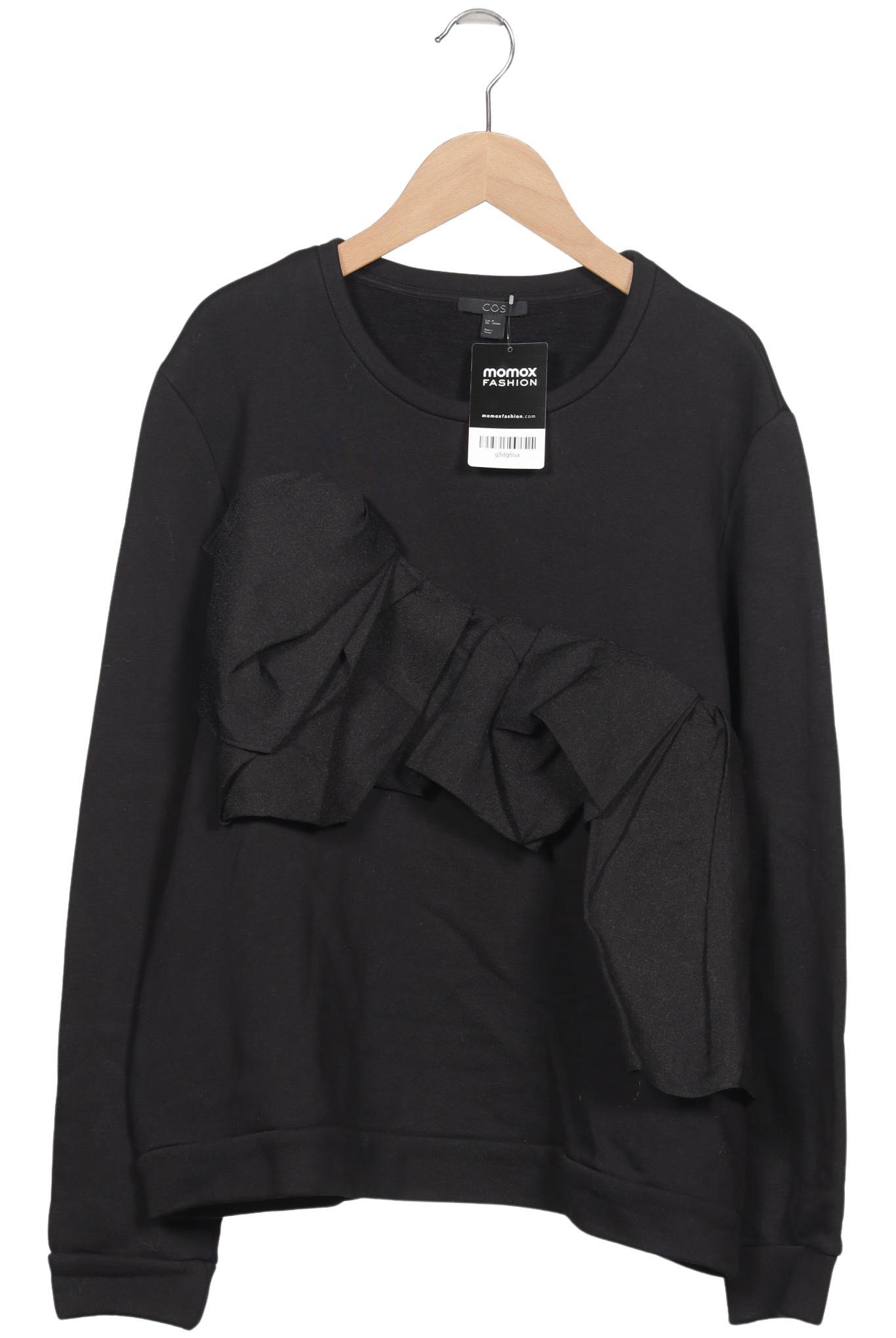 

COS Damen Sweatshirt, schwarz, Gr. 38