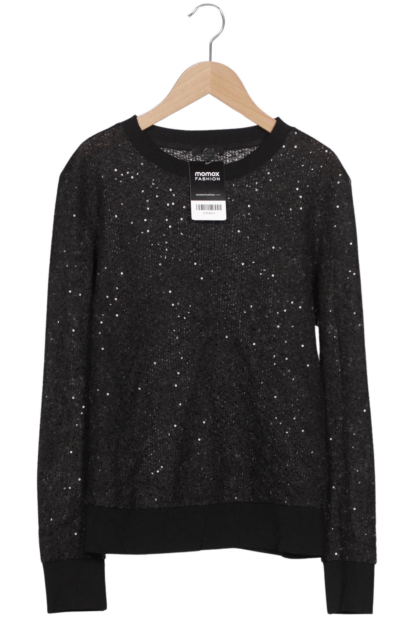 

COS Damen Sweatshirt, schwarz, Gr. 36