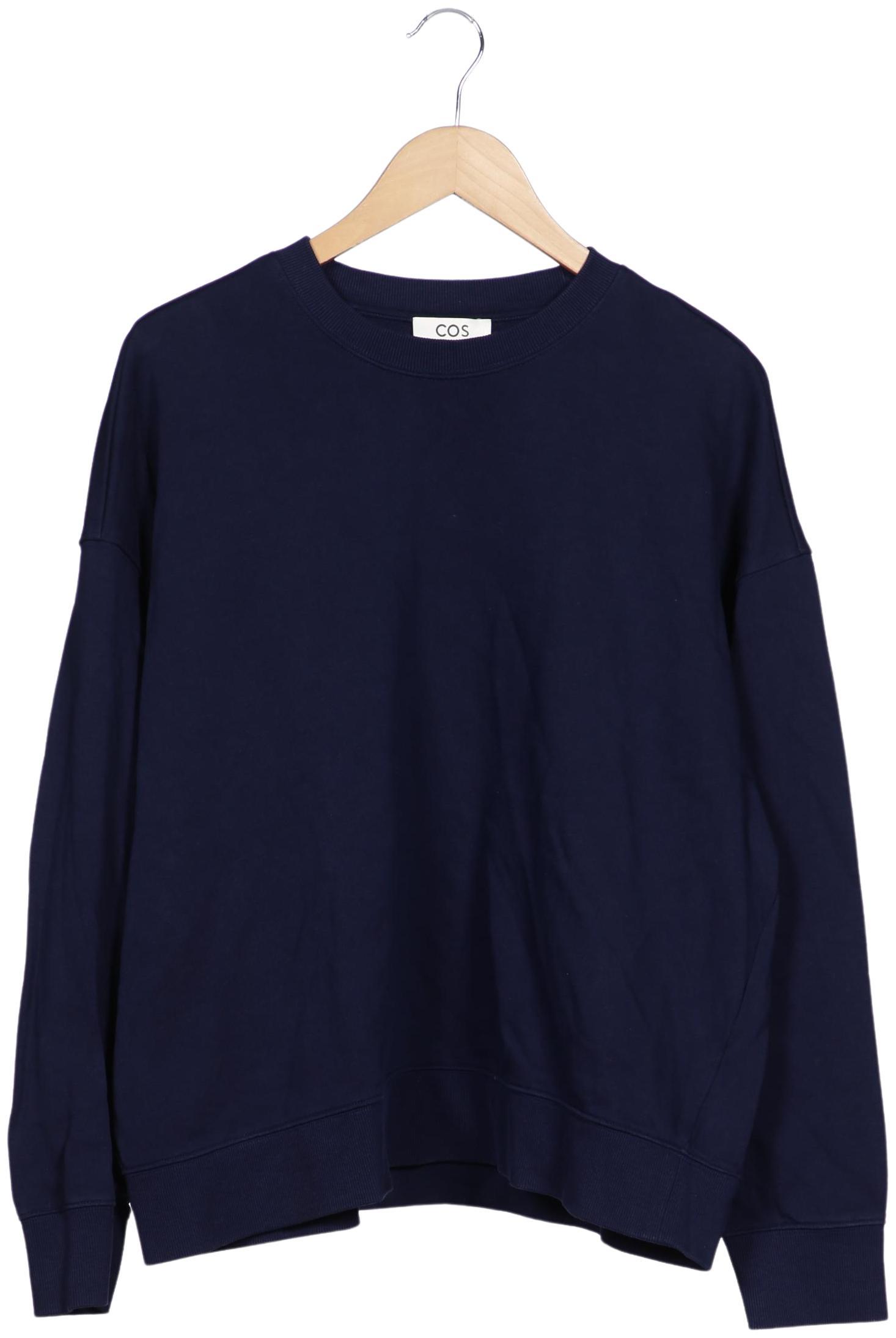 

COS Damen Sweatshirt, marineblau, Gr. 38