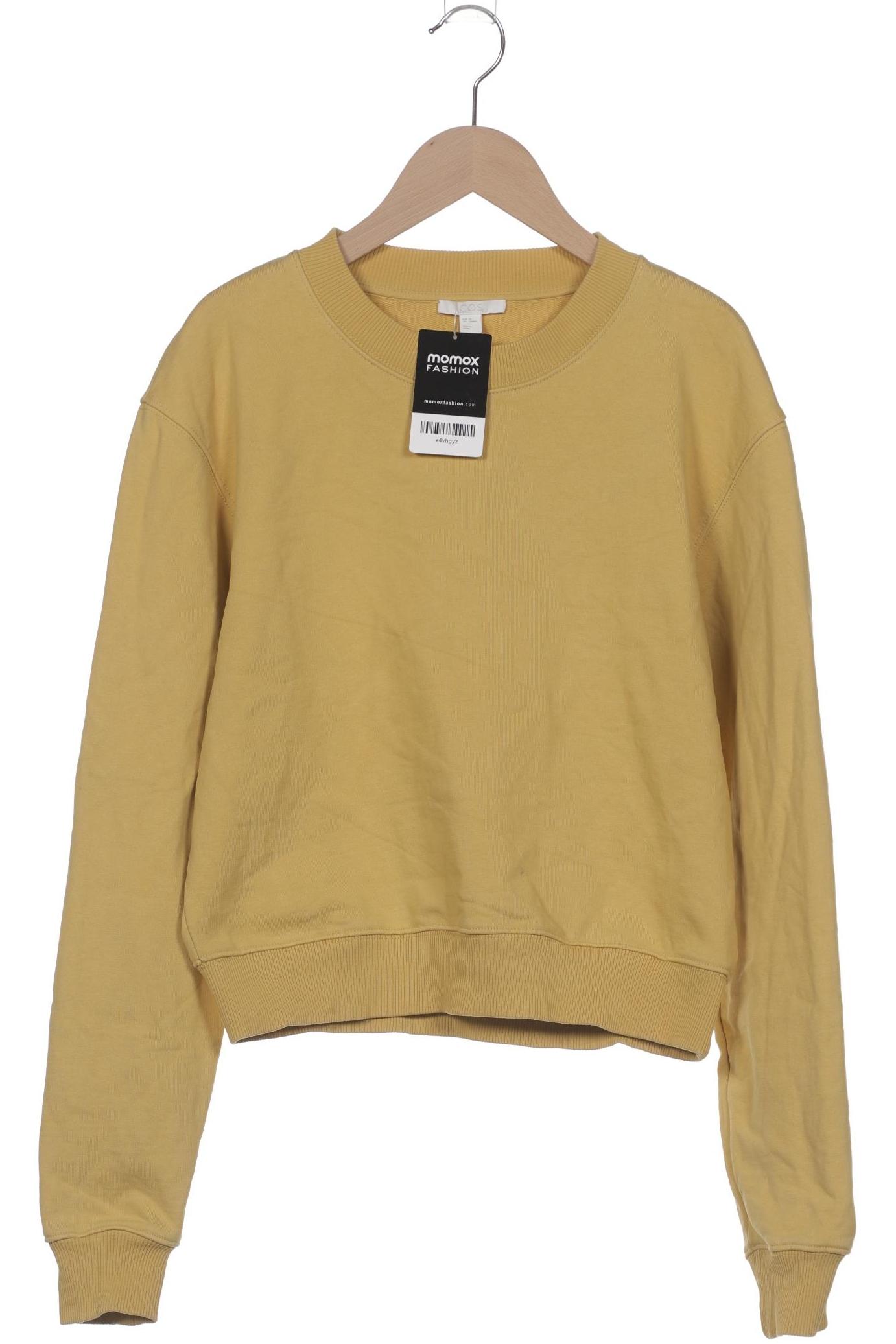 

COS Damen Sweatshirt, gelb, Gr. 34