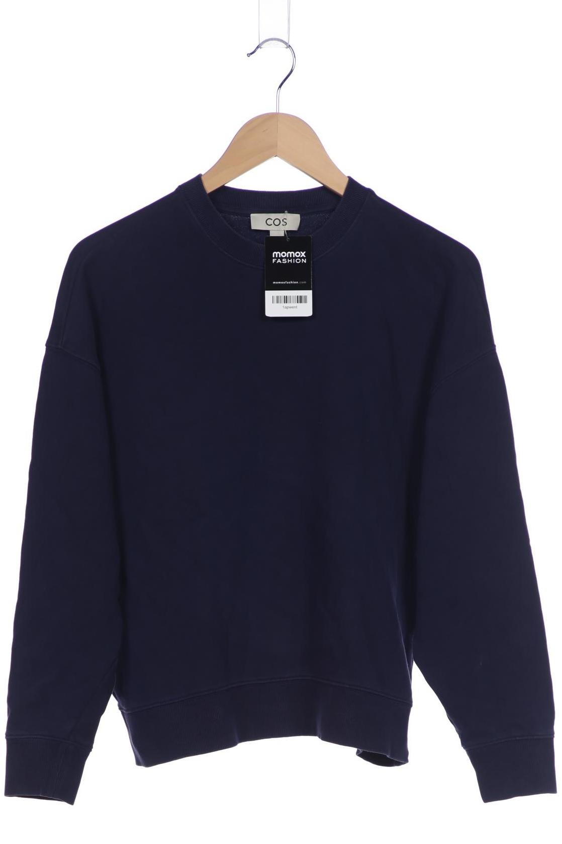 

COS Damen Sweatshirt, marineblau, Gr. 34