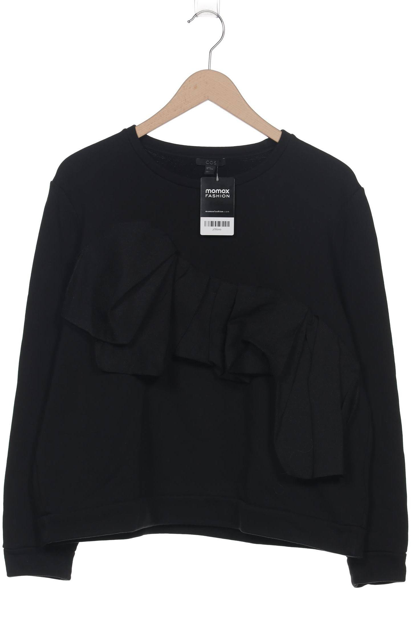 

COS Damen Sweatshirt, schwarz, Gr. 38