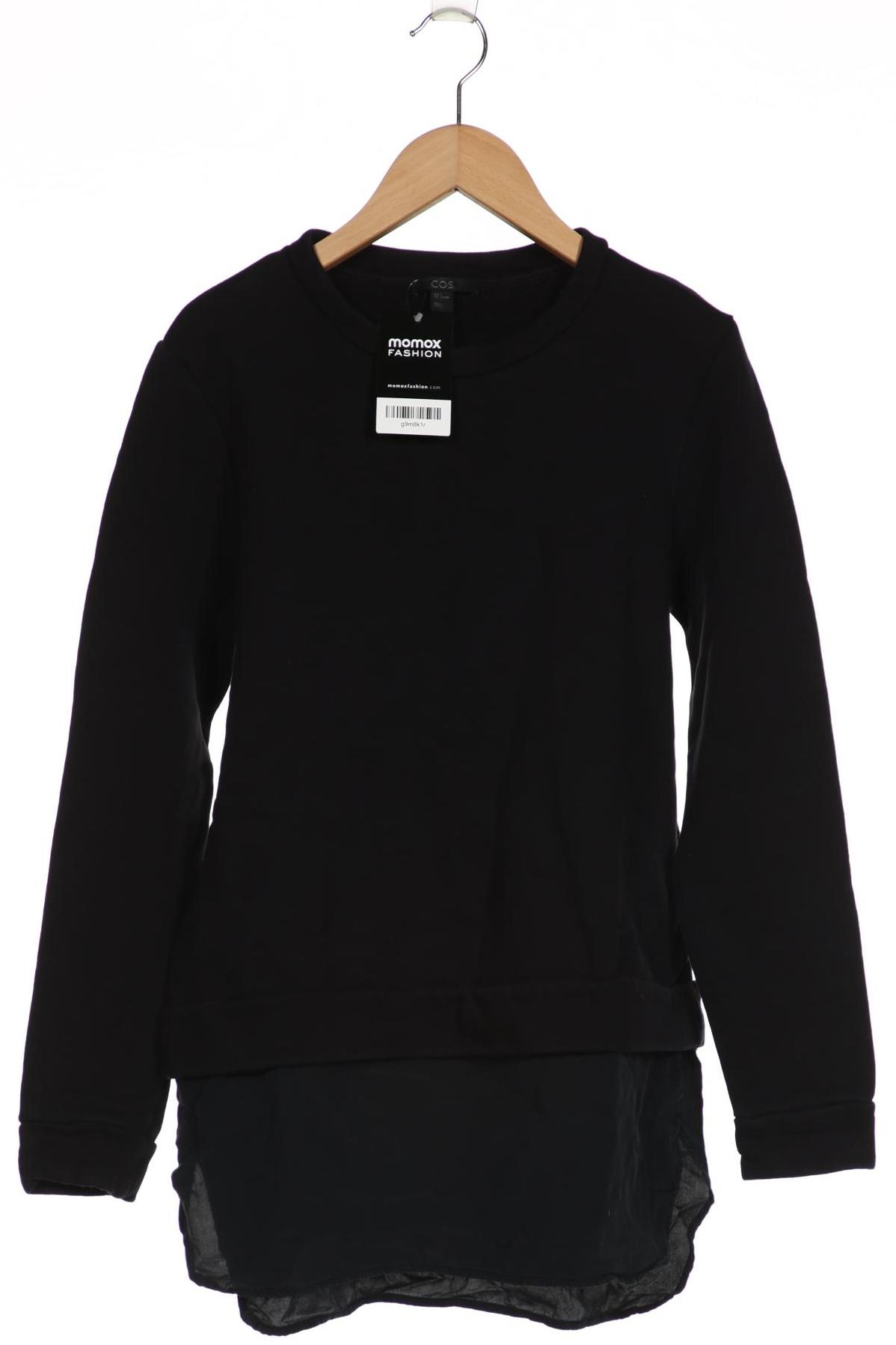 

COS Damen Sweatshirt, schwarz, Gr. 36