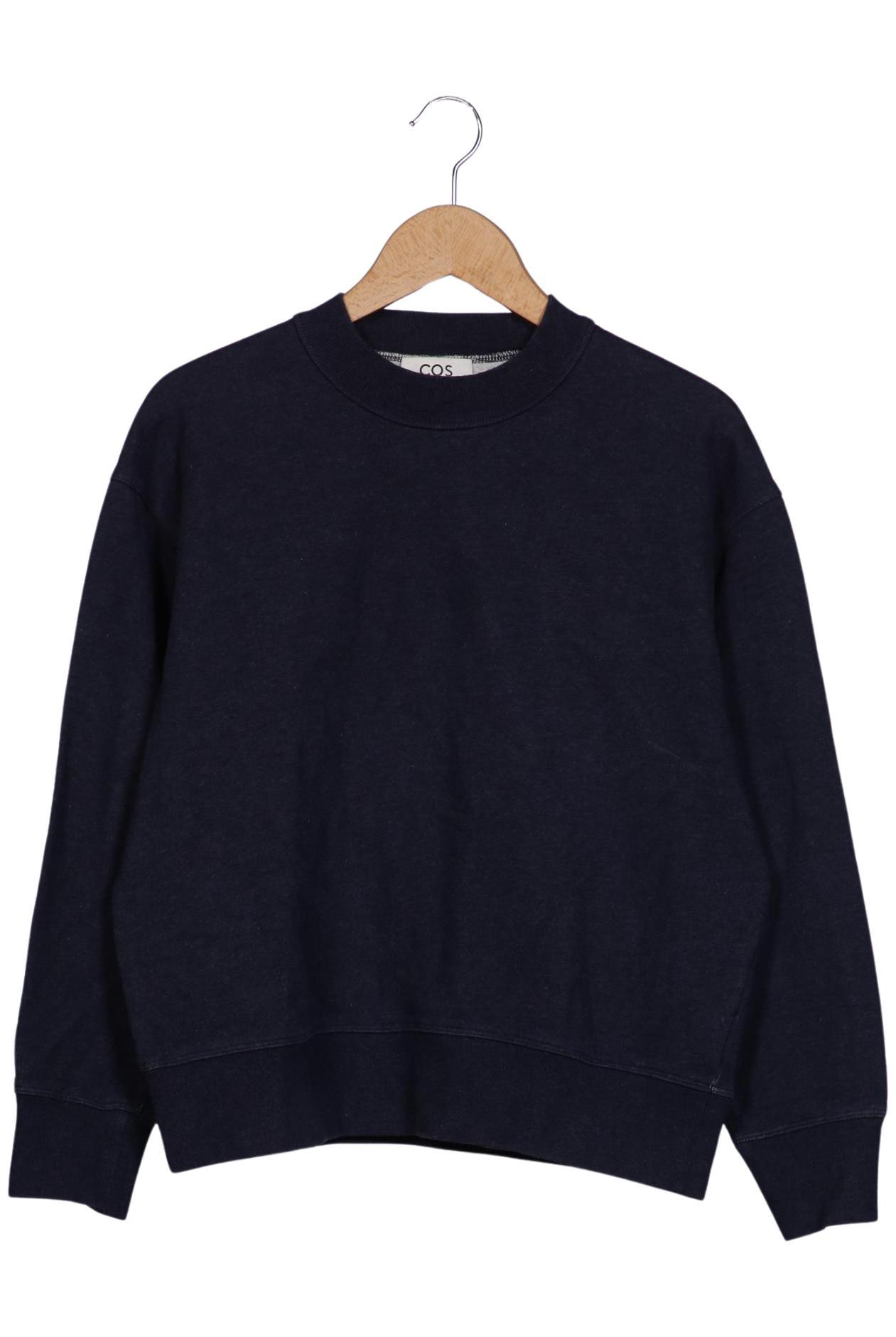 

COS Damen Sweatshirt, marineblau, Gr. 36