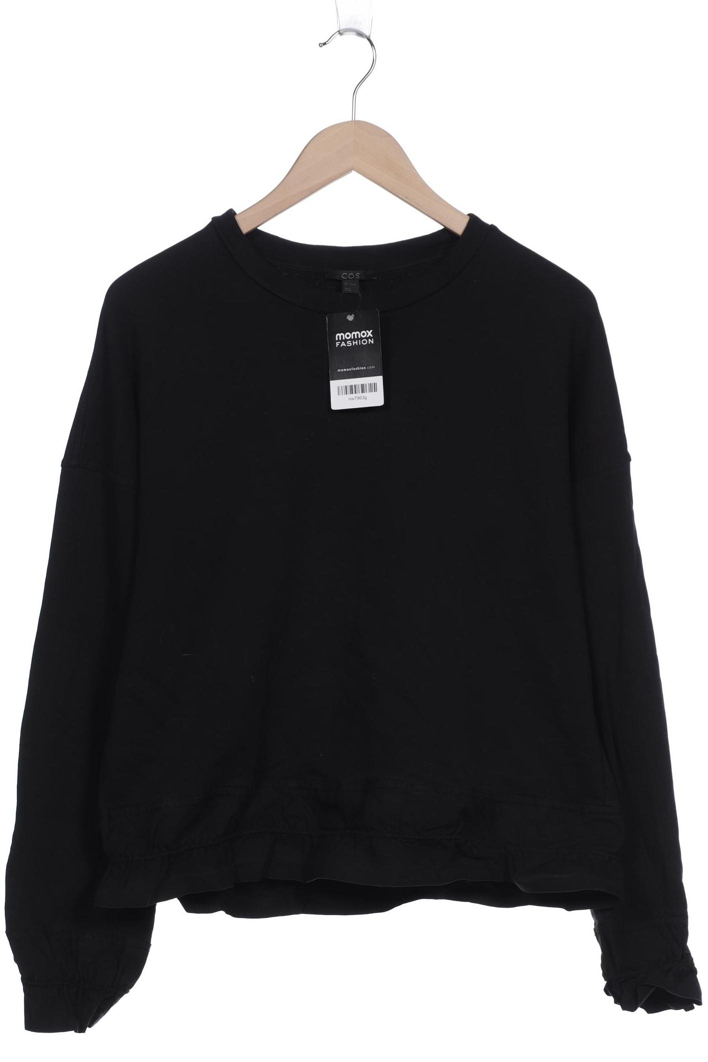 

COS Damen Sweatshirt, schwarz, Gr. 38