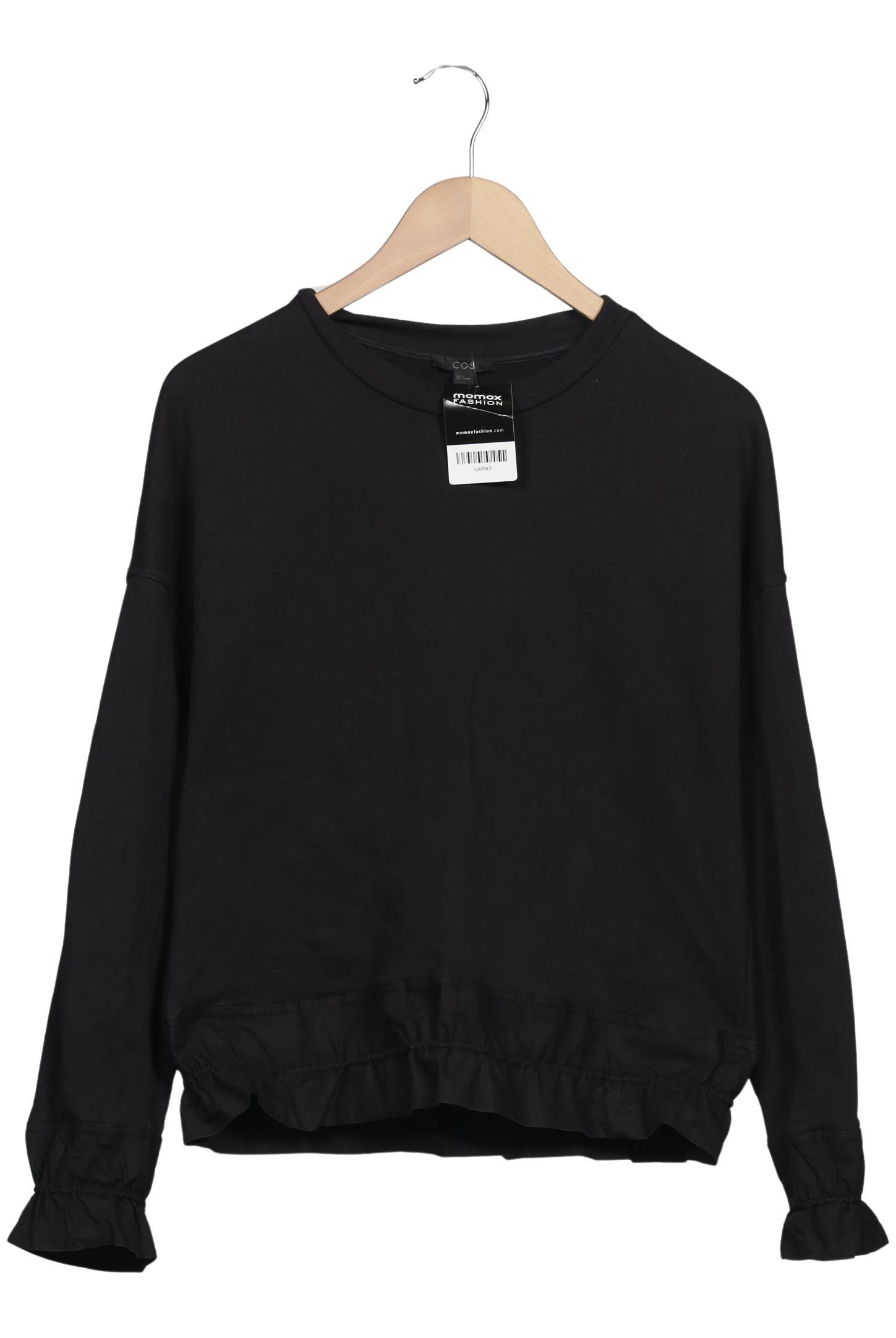 

COS Damen Sweatshirt, schwarz, Gr. 36