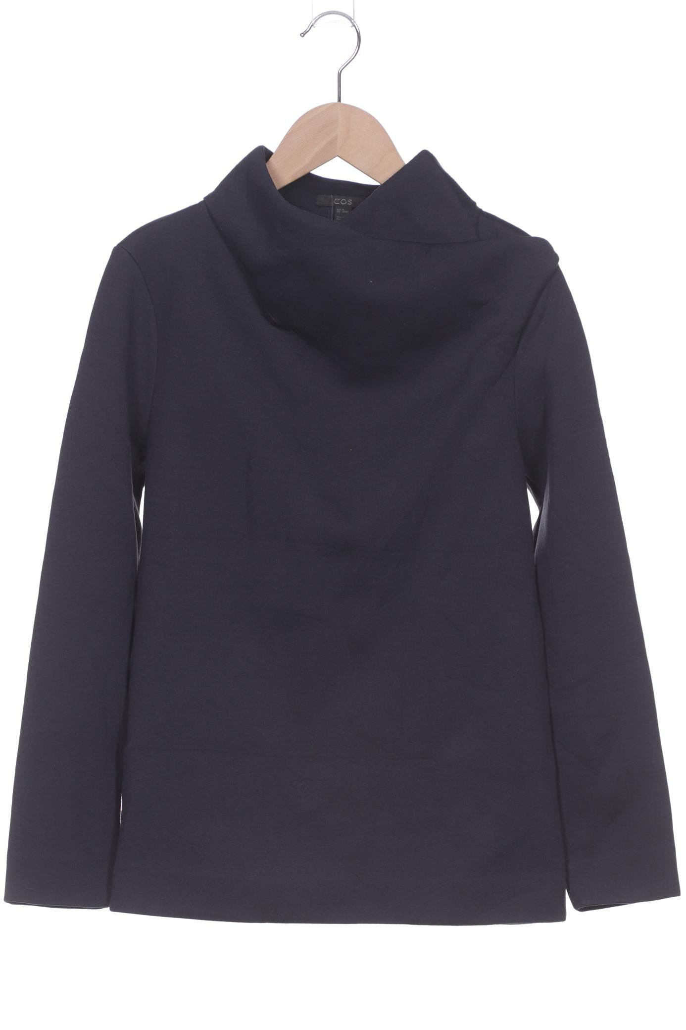 

COS Damen Sweatshirt, marineblau, Gr. 34