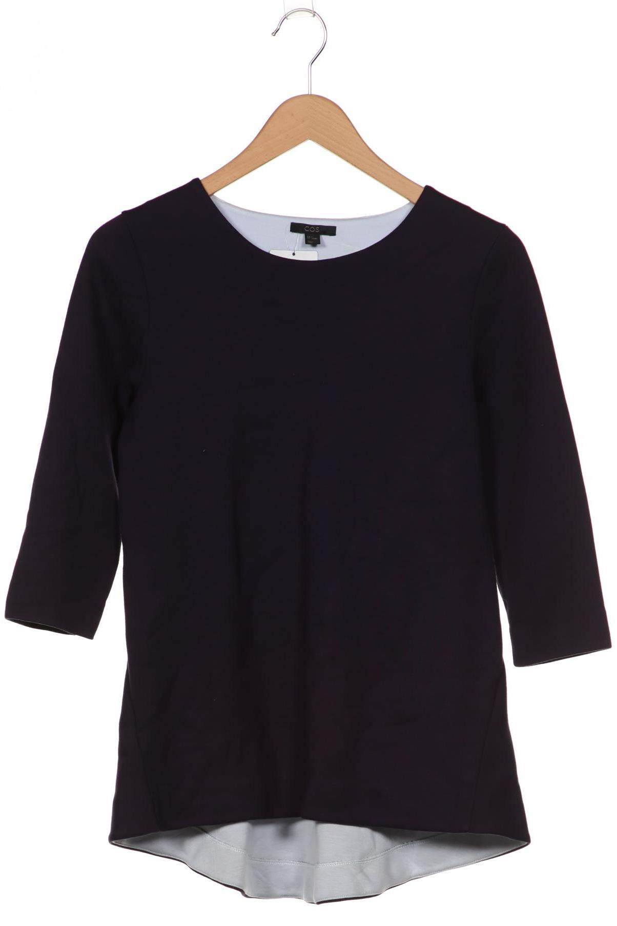 

COS Damen Sweatshirt, marineblau, Gr. 36