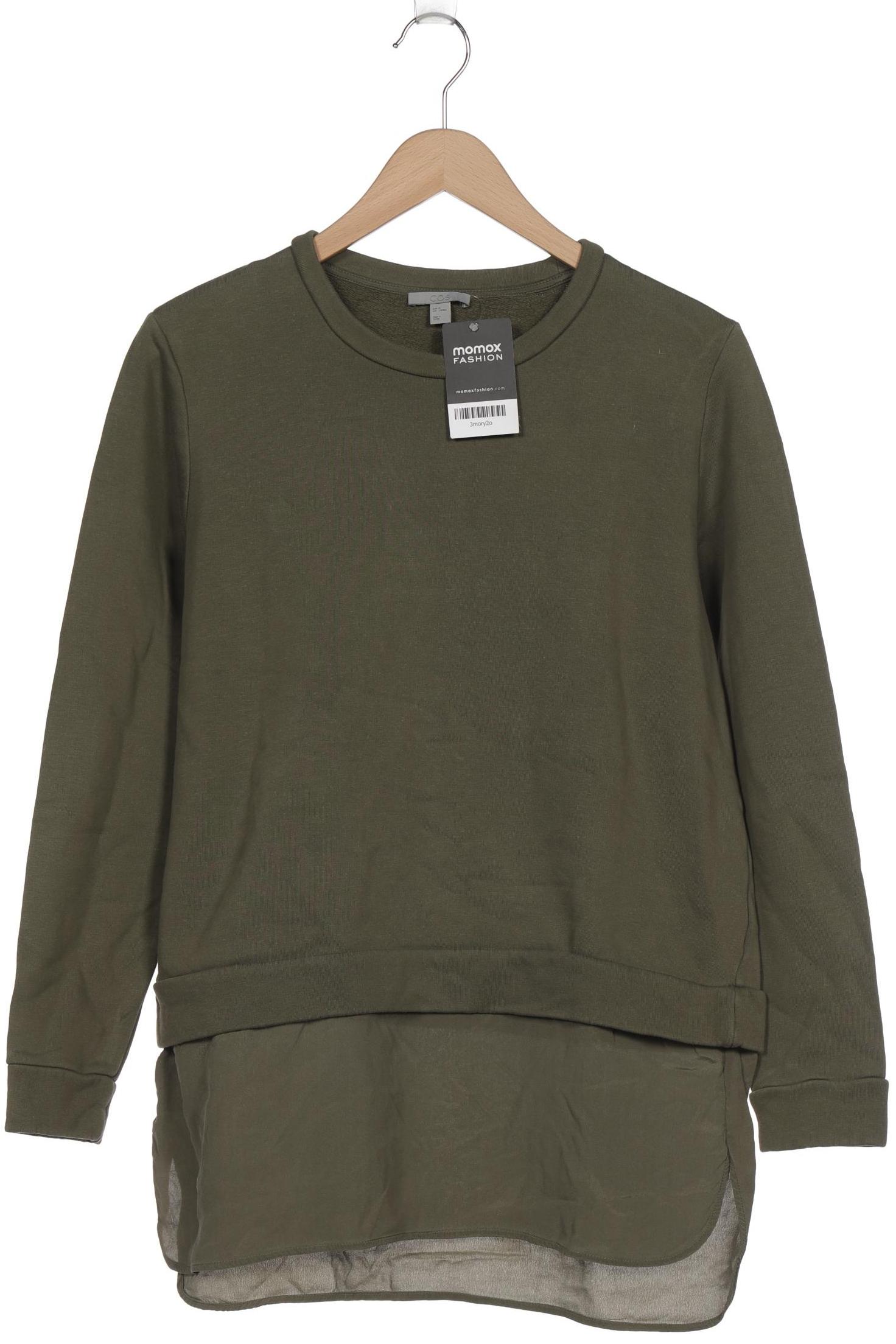 

COS Damen Sweatshirt, grün, Gr. 38