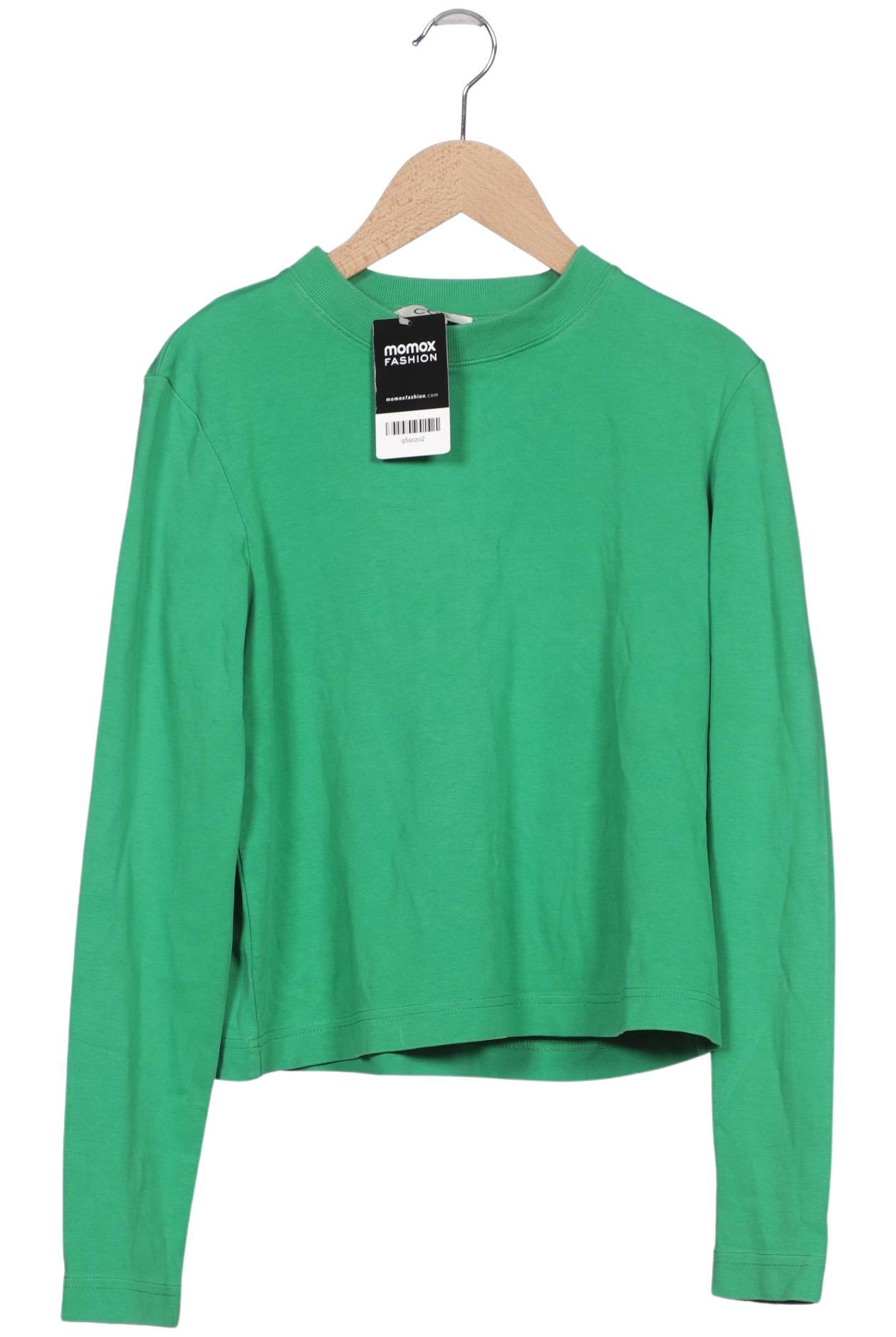 

COS Damen Sweatshirt, grün, Gr. 34