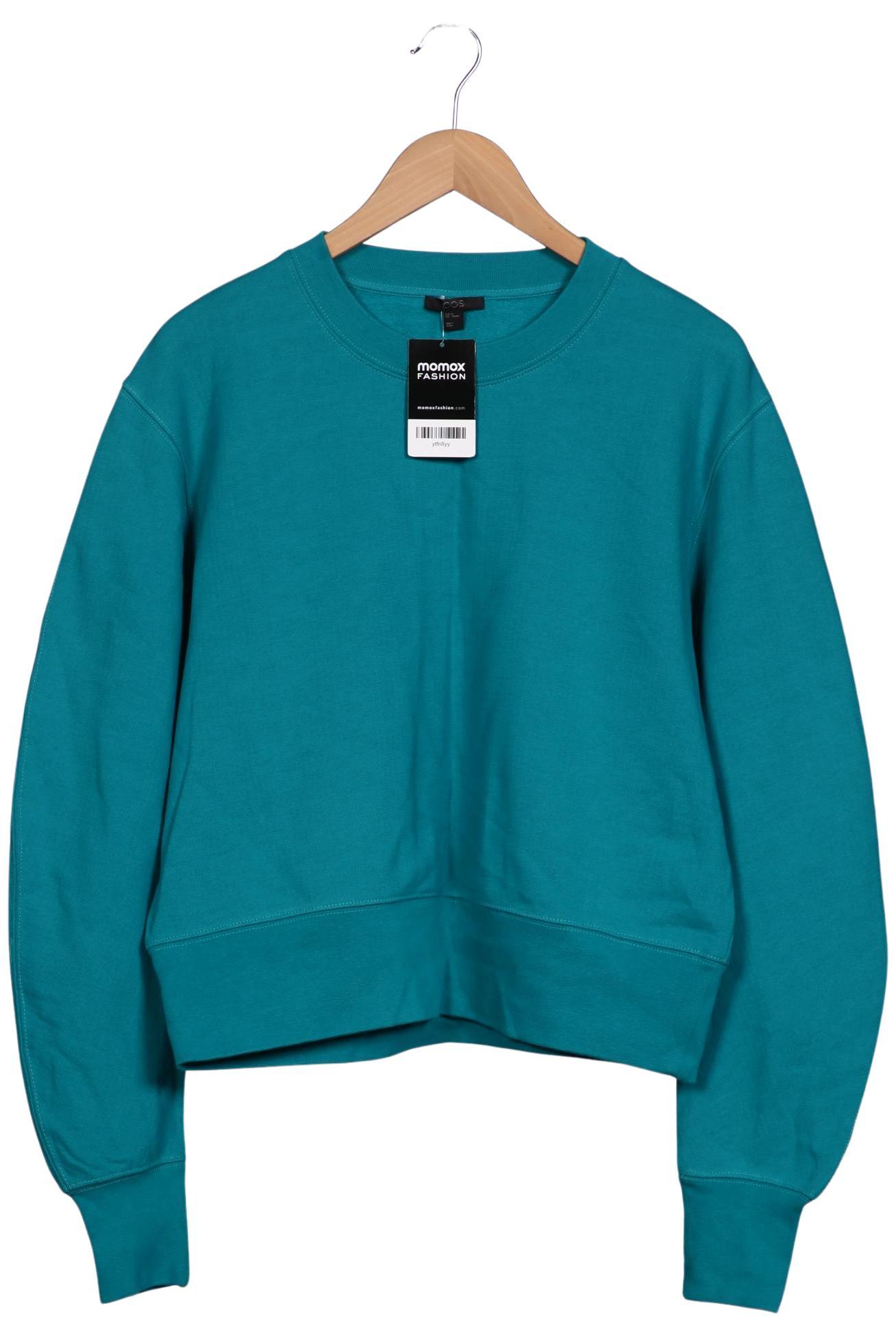 

COS Damen Sweatshirt, türkis, Gr. 38