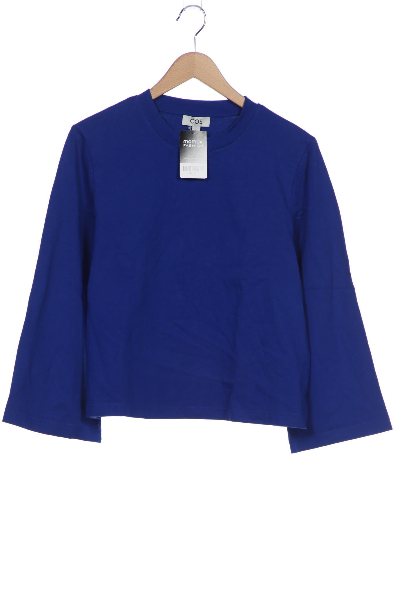 

COS Damen Sweatshirt, blau, Gr. 38