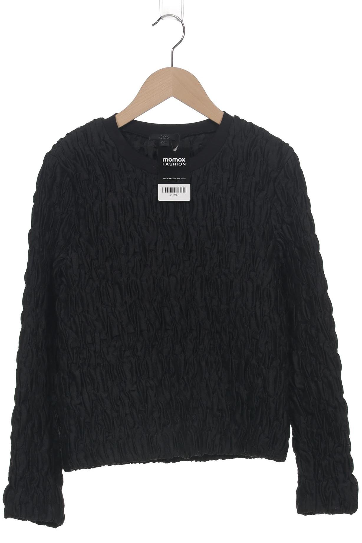 

COS Damen Sweatshirt, schwarz, Gr. 36