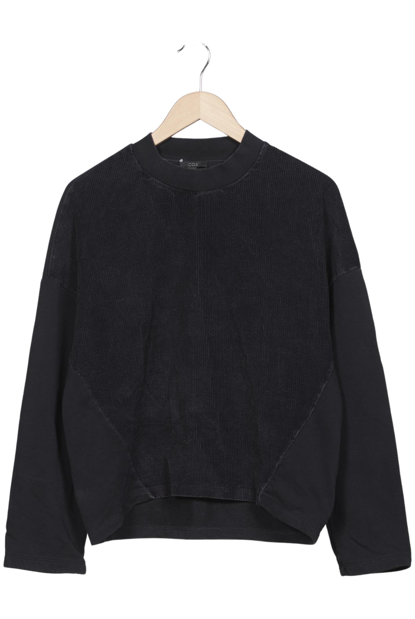 

COS Damen Sweatshirt, schwarz, Gr. 36