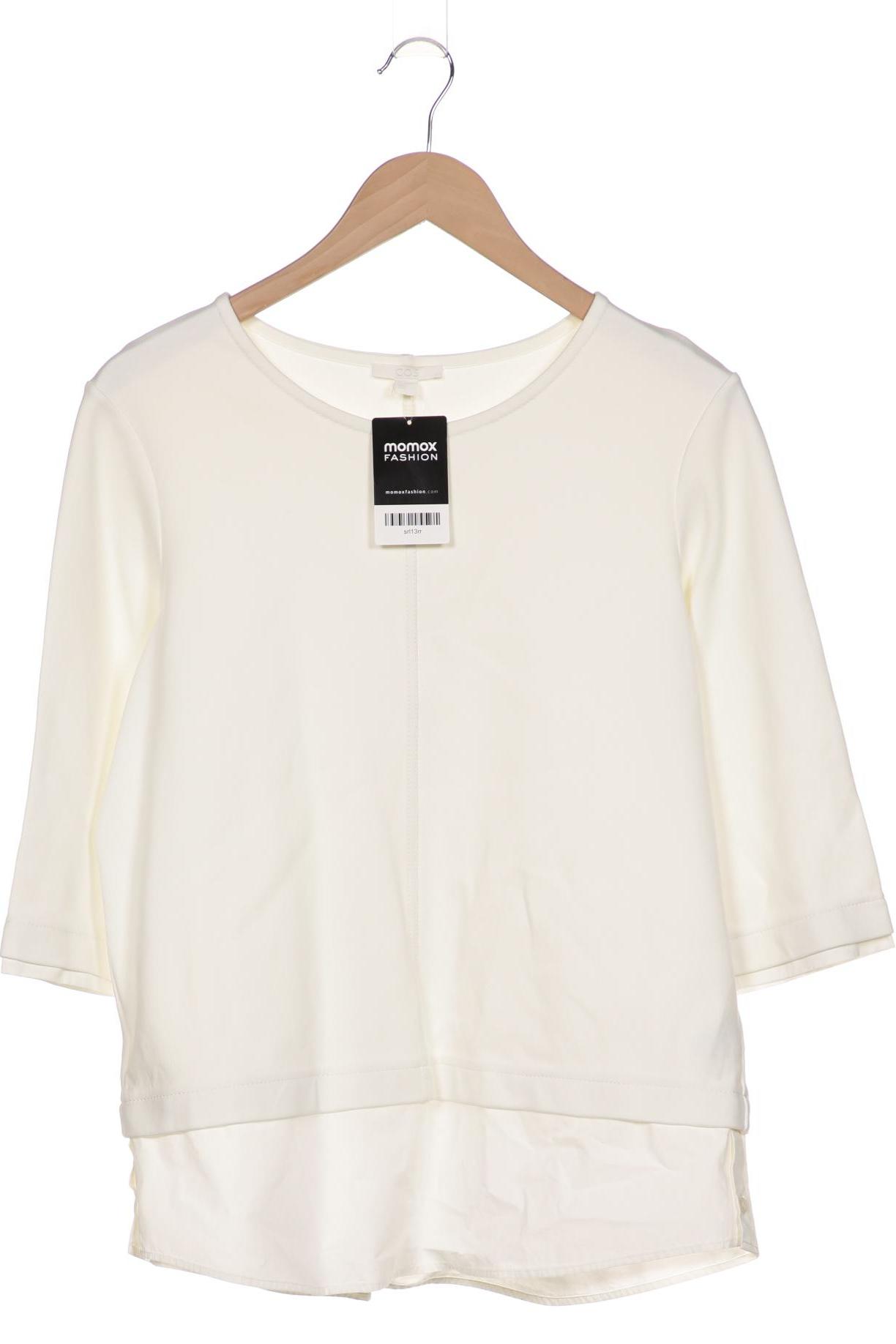 

COS Damen Sweatshirt, weiß, Gr. 36