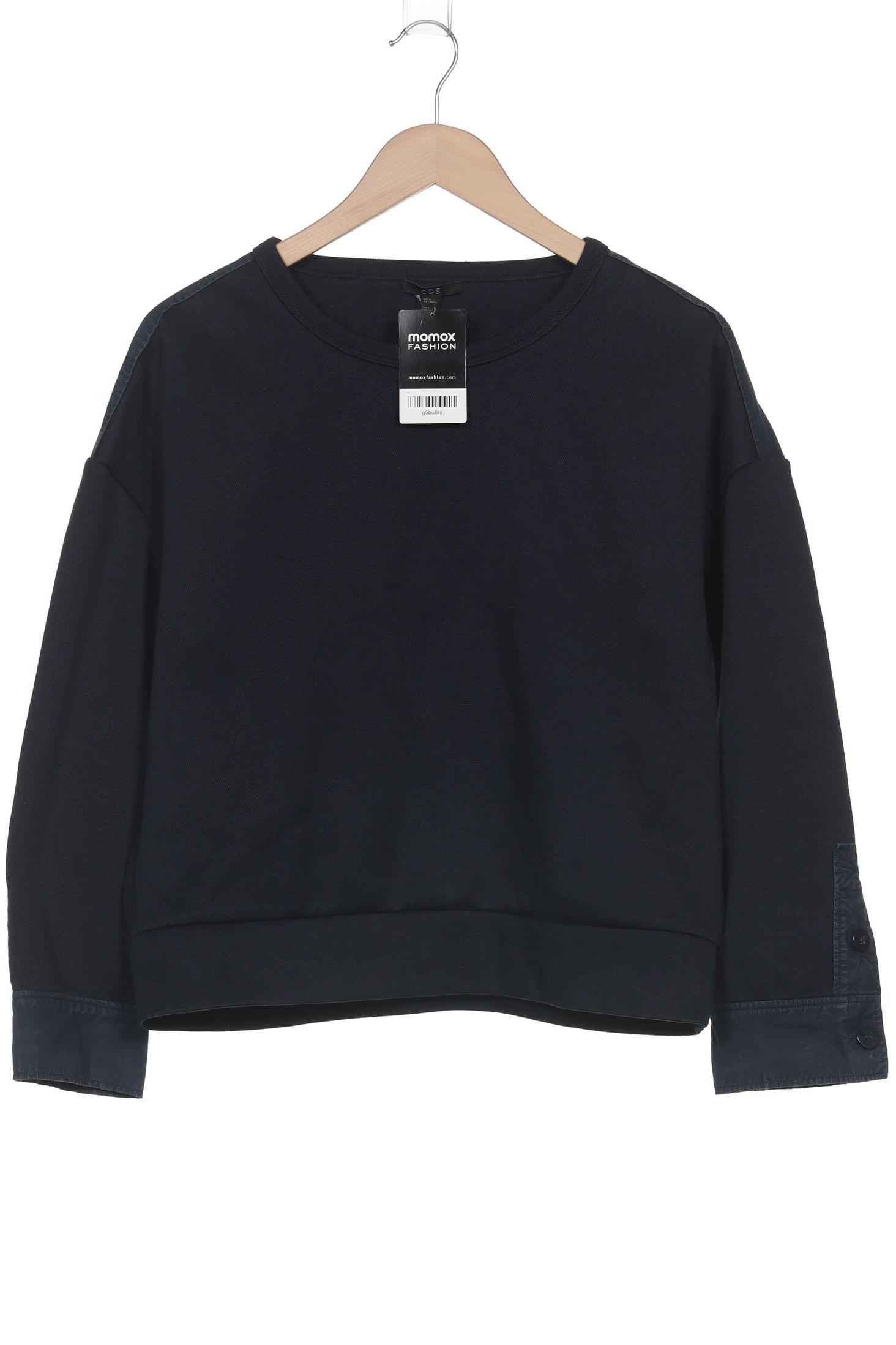 

COS Damen Sweatshirt, marineblau, Gr. 38