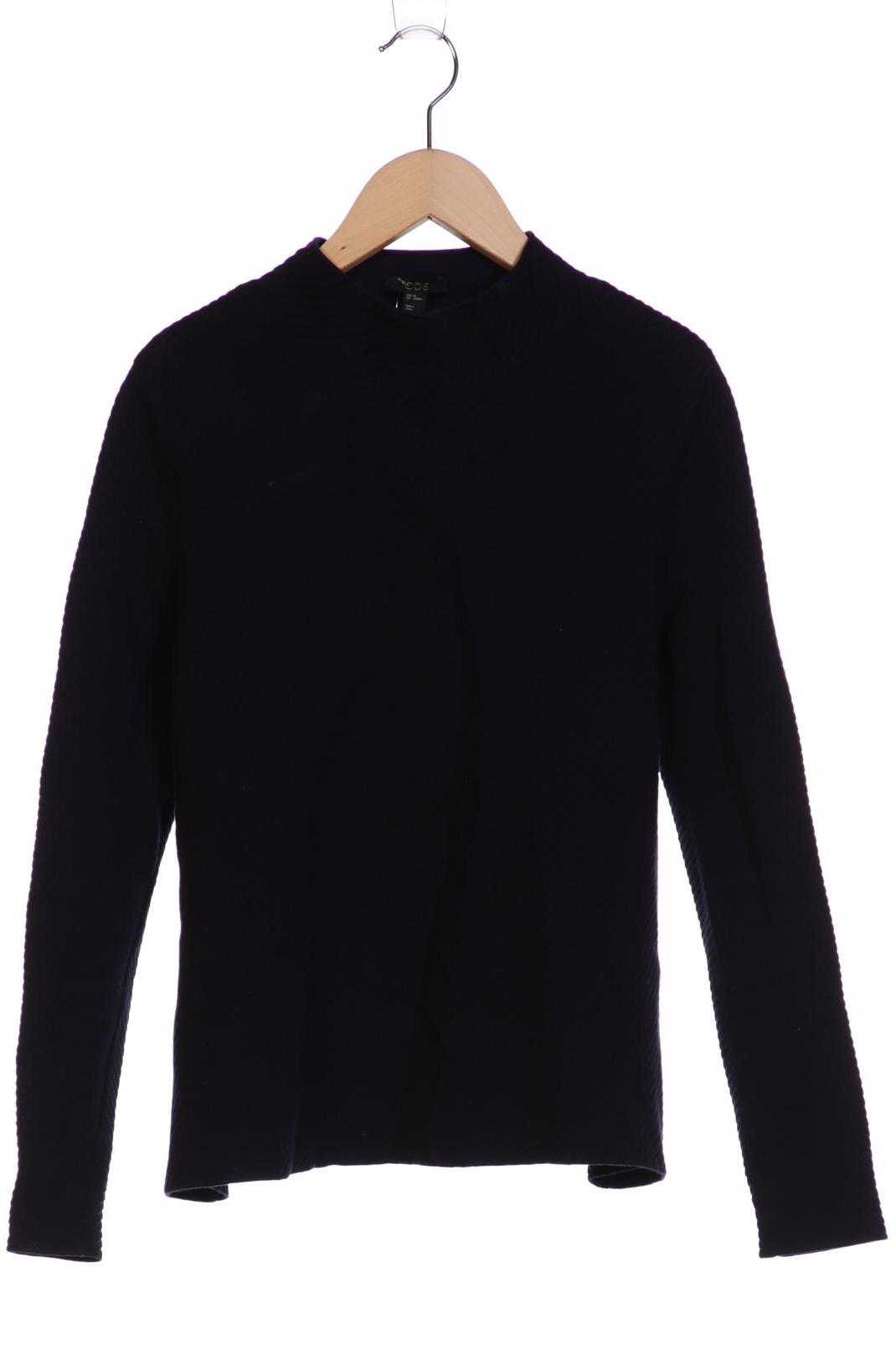 

COS Damen Sweatshirt, marineblau, Gr. 34