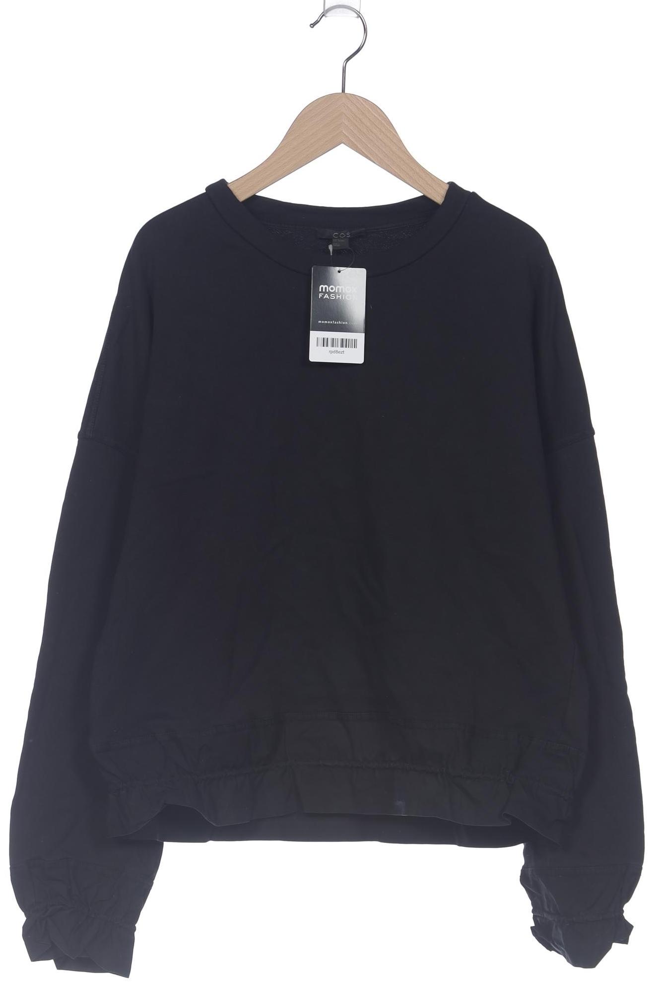 

COS Damen Sweatshirt, schwarz, Gr. 36