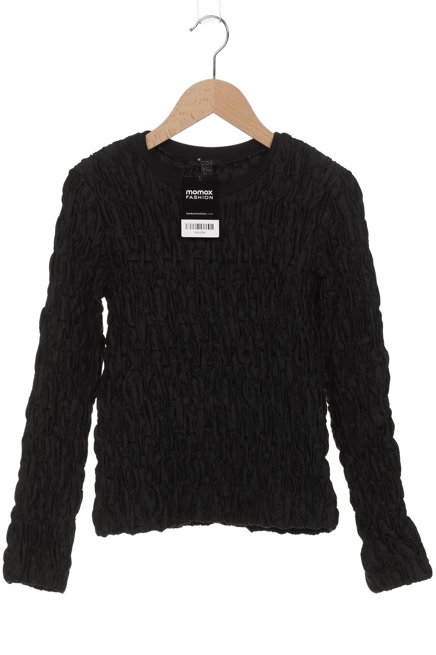 

COS Damen Sweatshirt, schwarz, Gr. 34