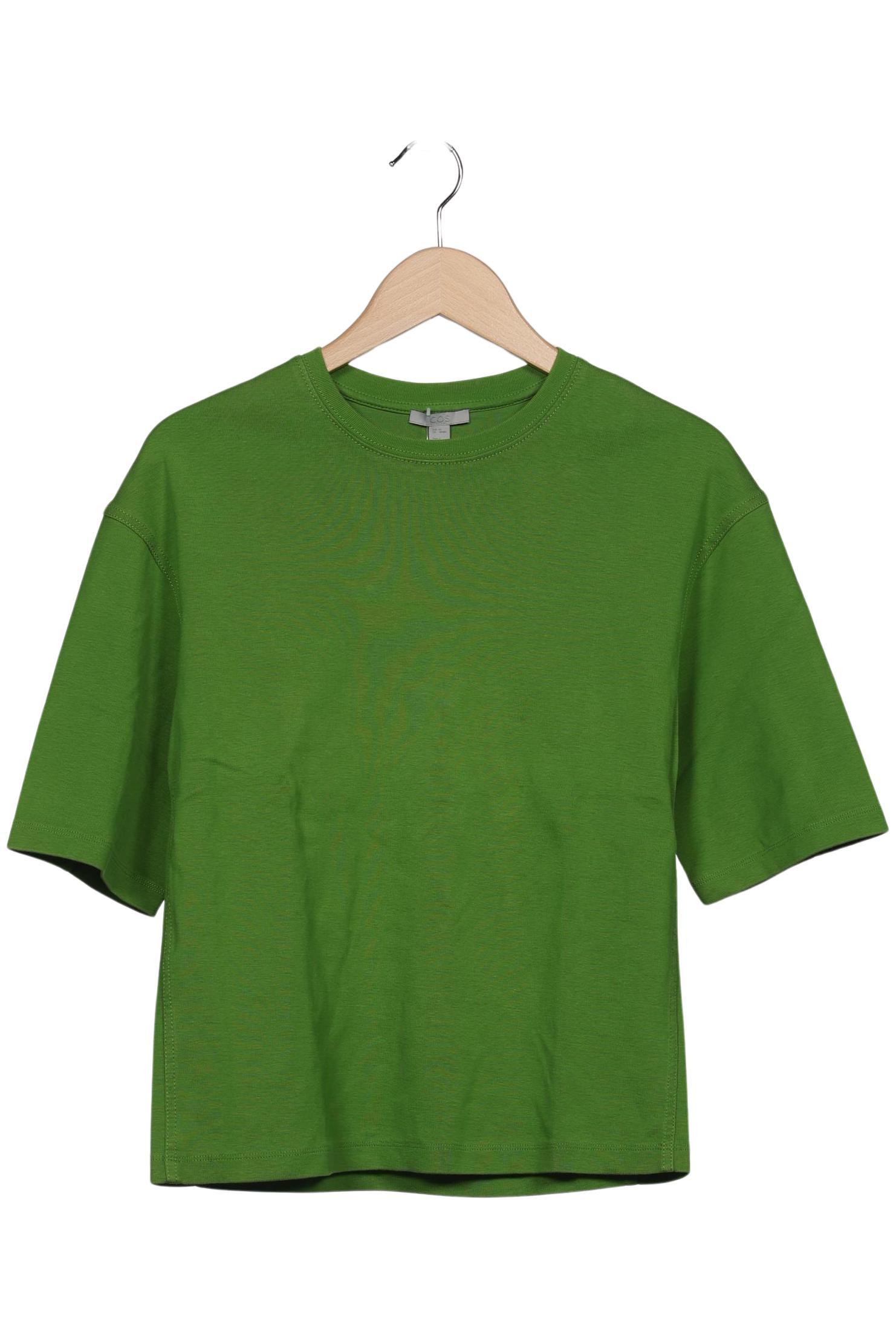 

COS Damen T-Shirt, grün, Gr. 34