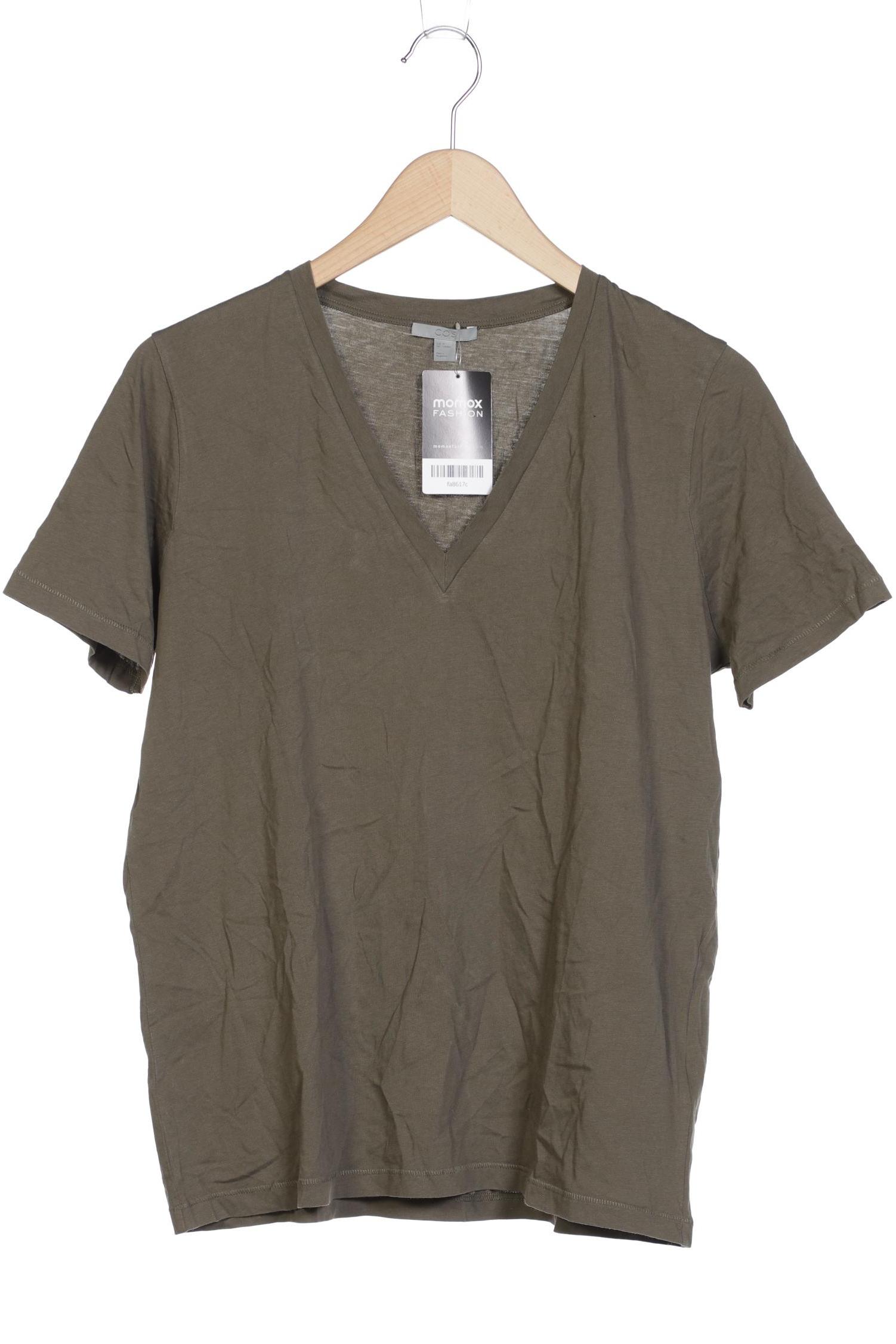 

COS Damen T-Shirt, grün, Gr. 38