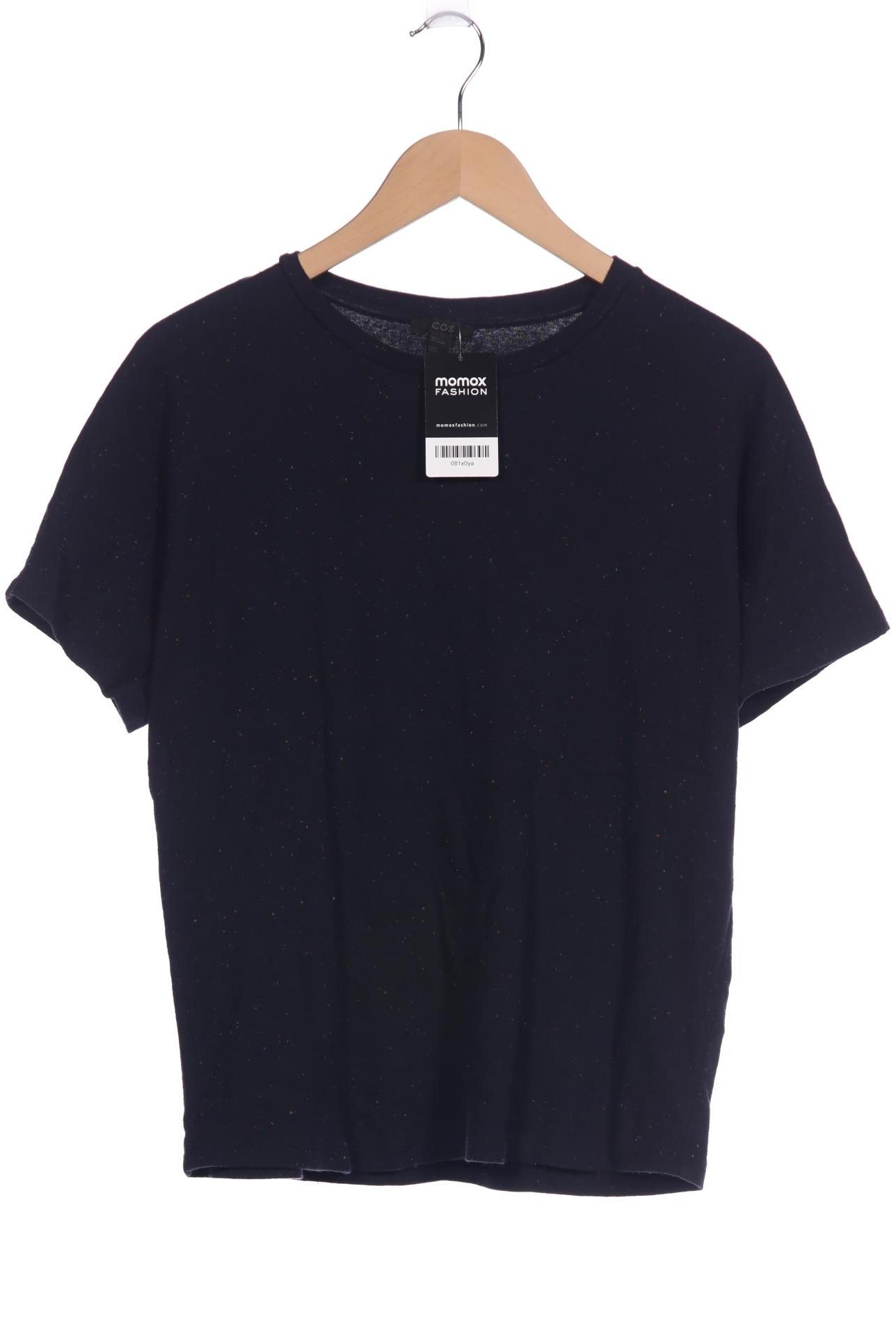 

COS Damen T-Shirt, marineblau, Gr. 36