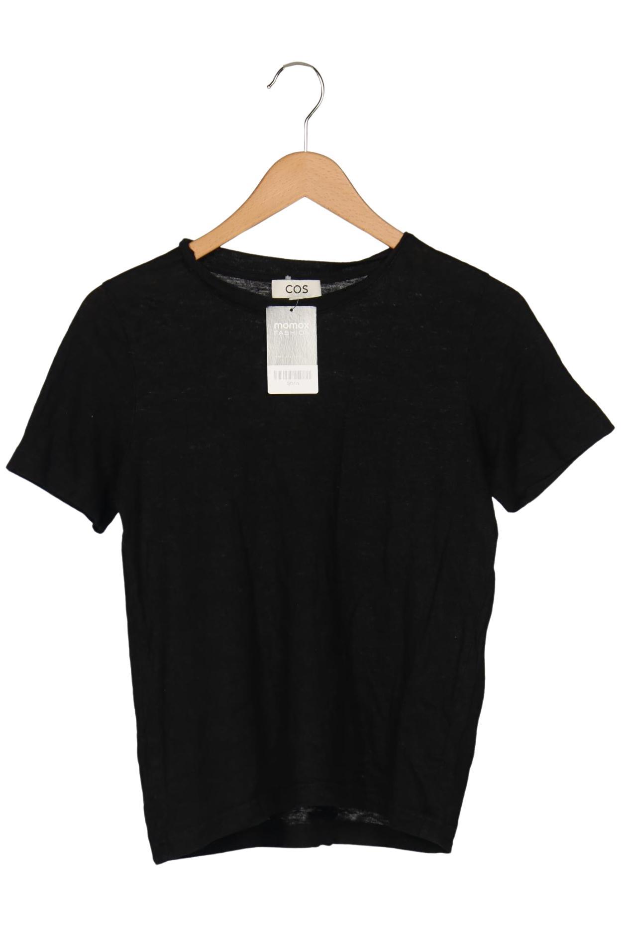 

COS Damen T-Shirt, schwarz, Gr. 36