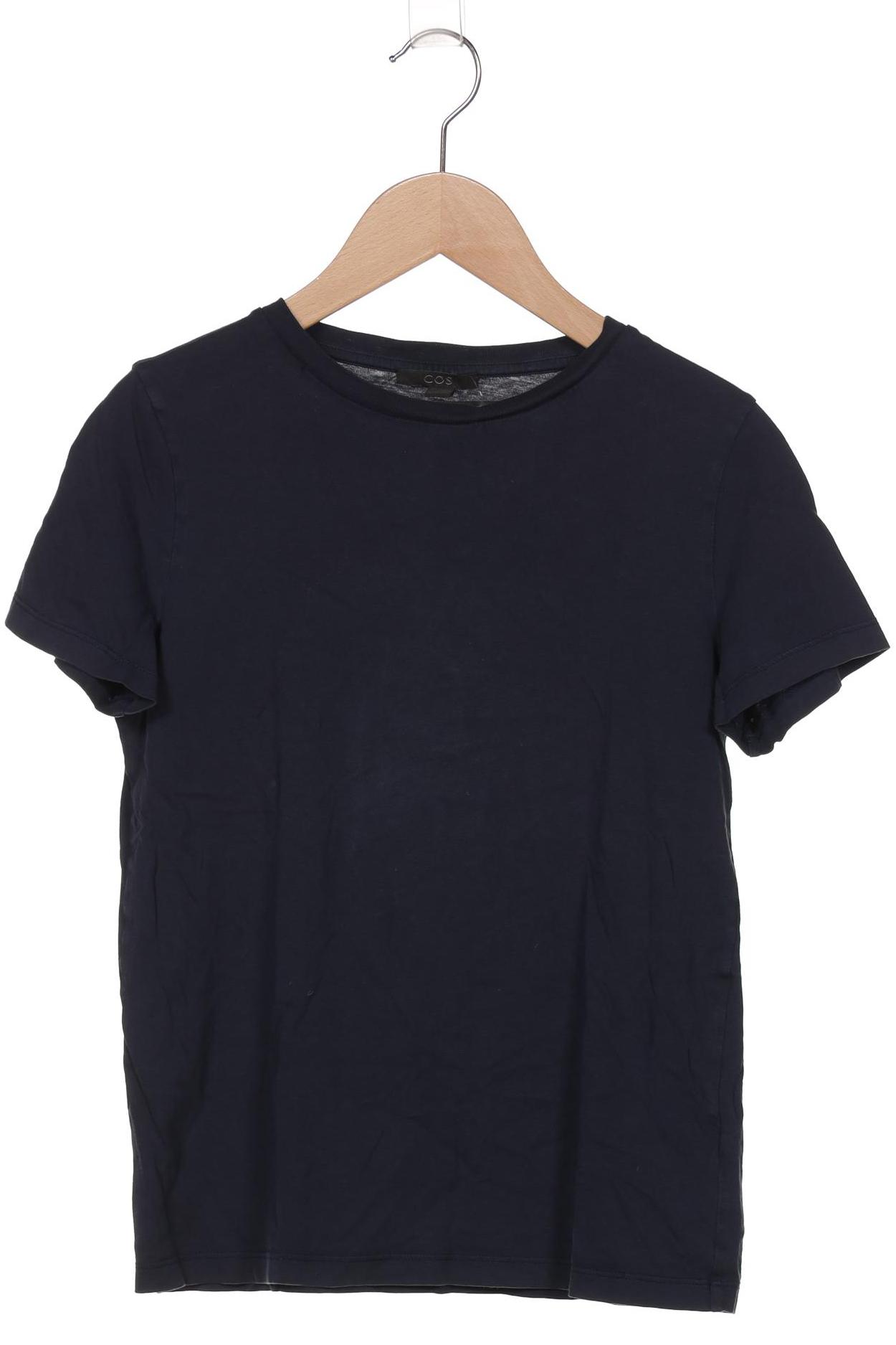 

COS Damen T-Shirt, marineblau, Gr. 34