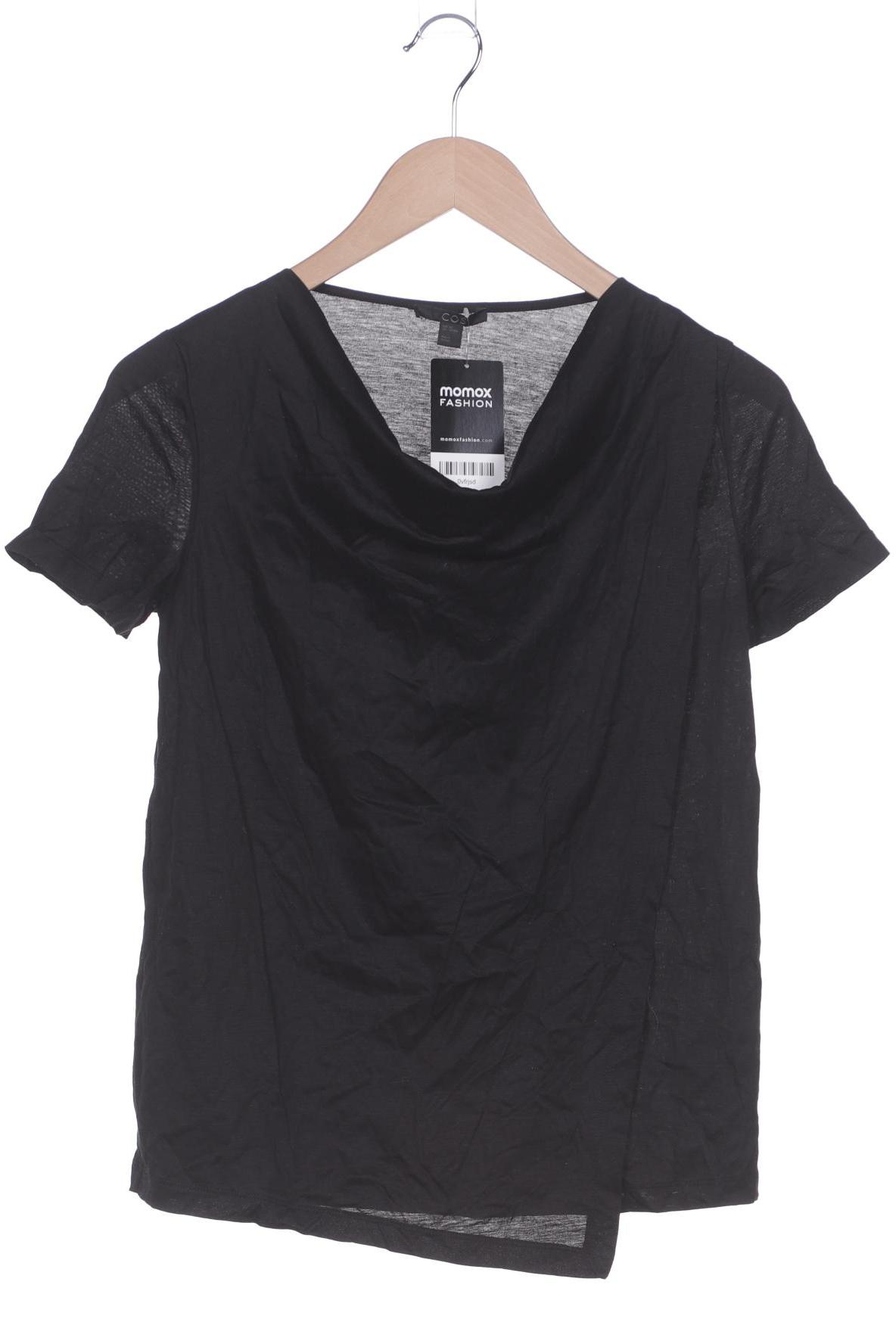 

COS Damen T-Shirt, schwarz, Gr. 34
