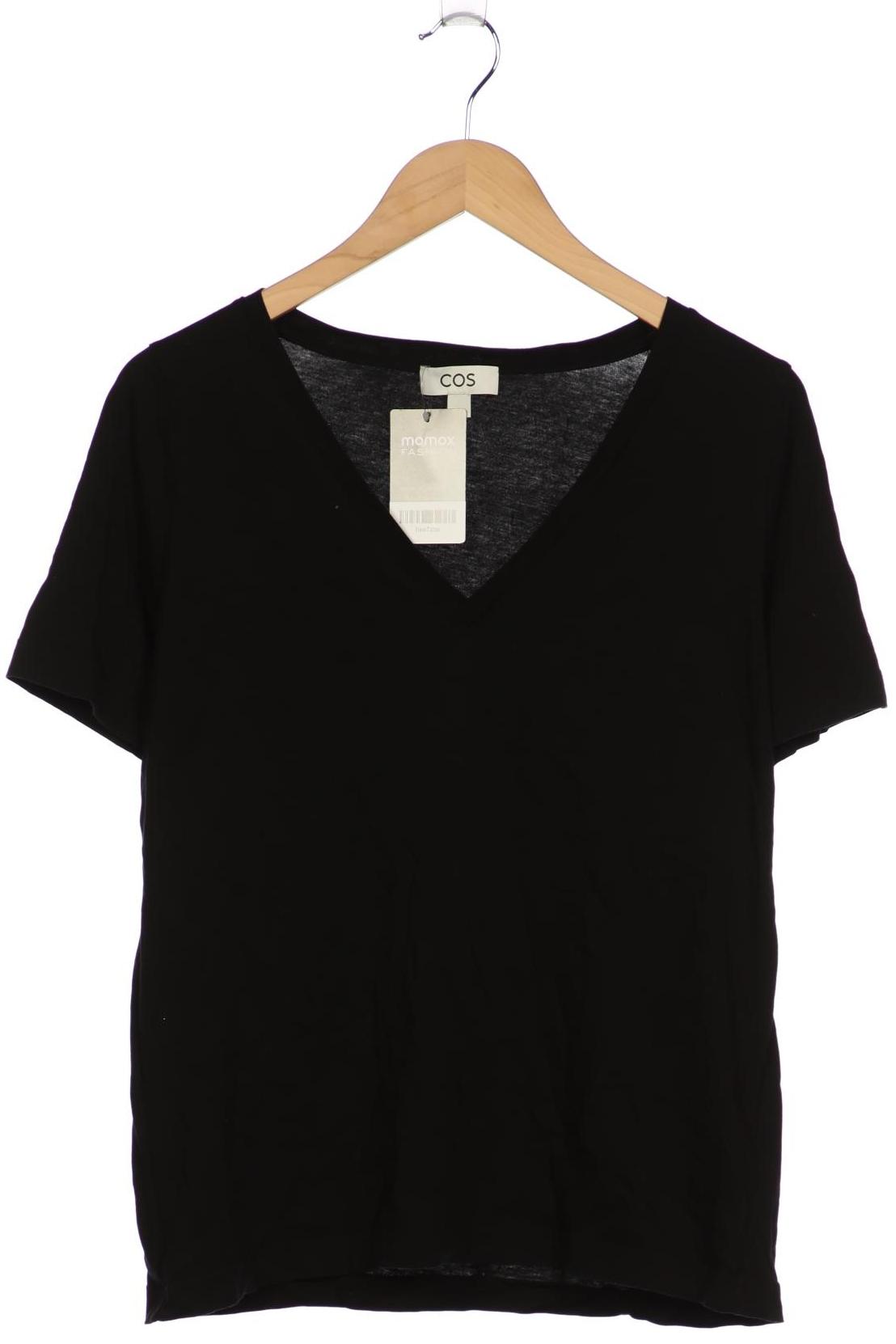 

COS Damen T-Shirt, schwarz, Gr. 38