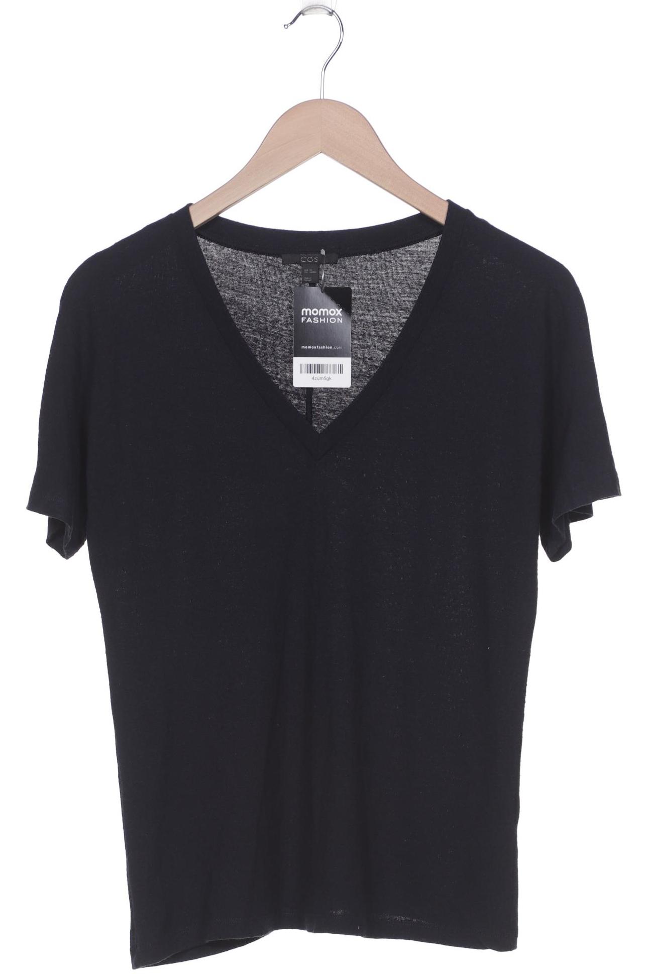

COS Damen T-Shirt, marineblau, Gr. 34