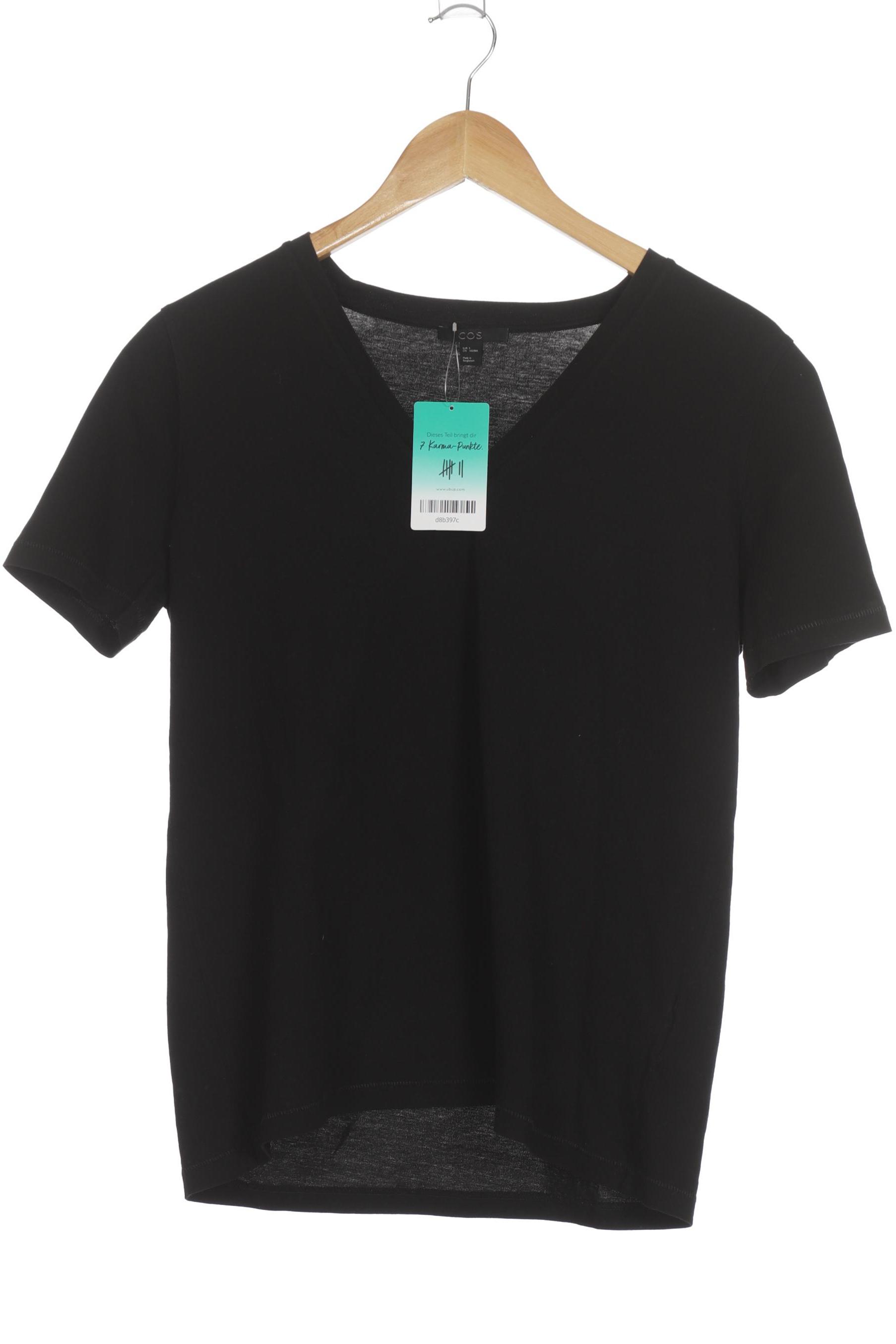 

COS Damen T-Shirt, schwarz, Gr. 36
