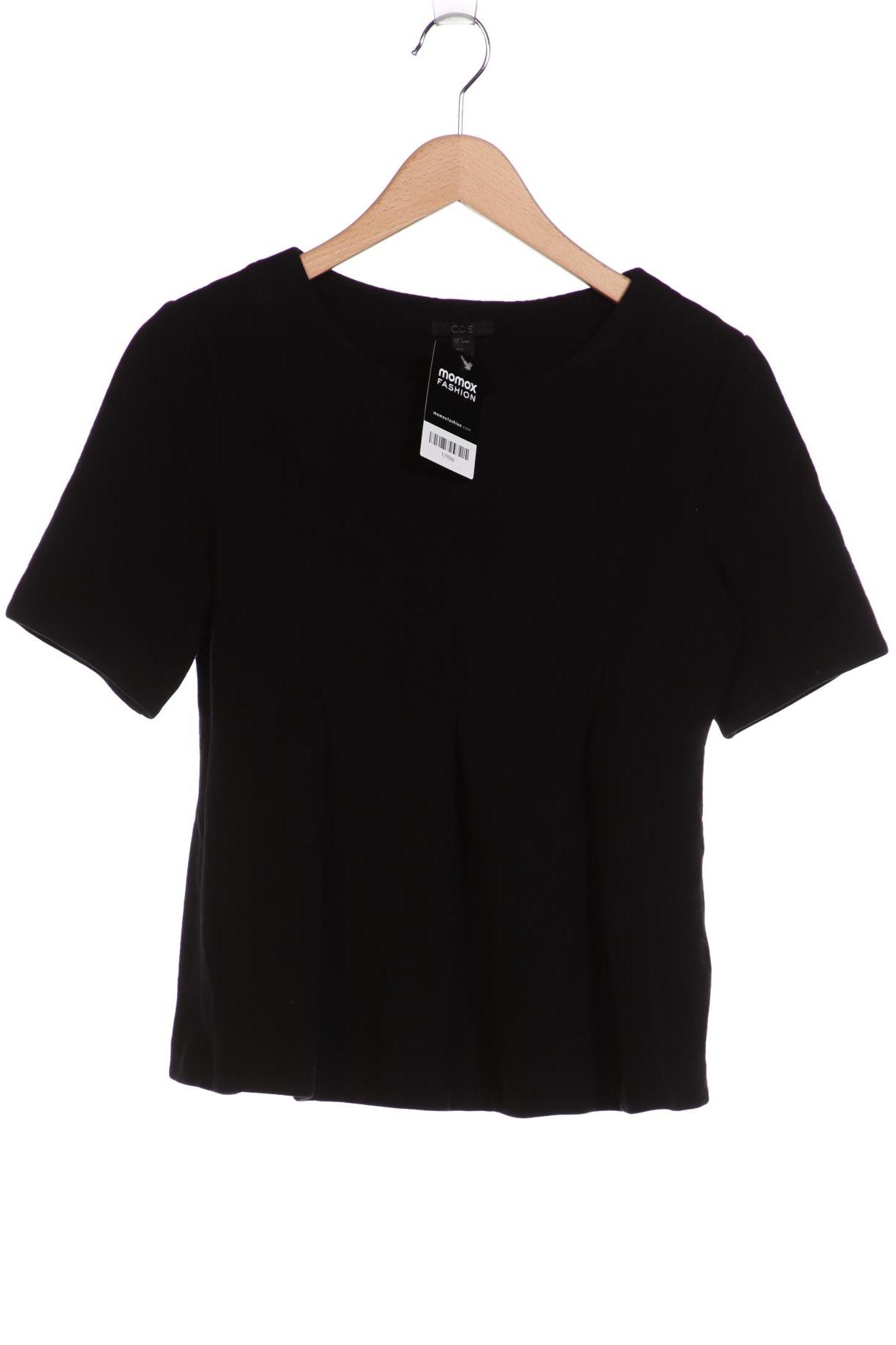 

COS Damen T-Shirt, schwarz, Gr. 36