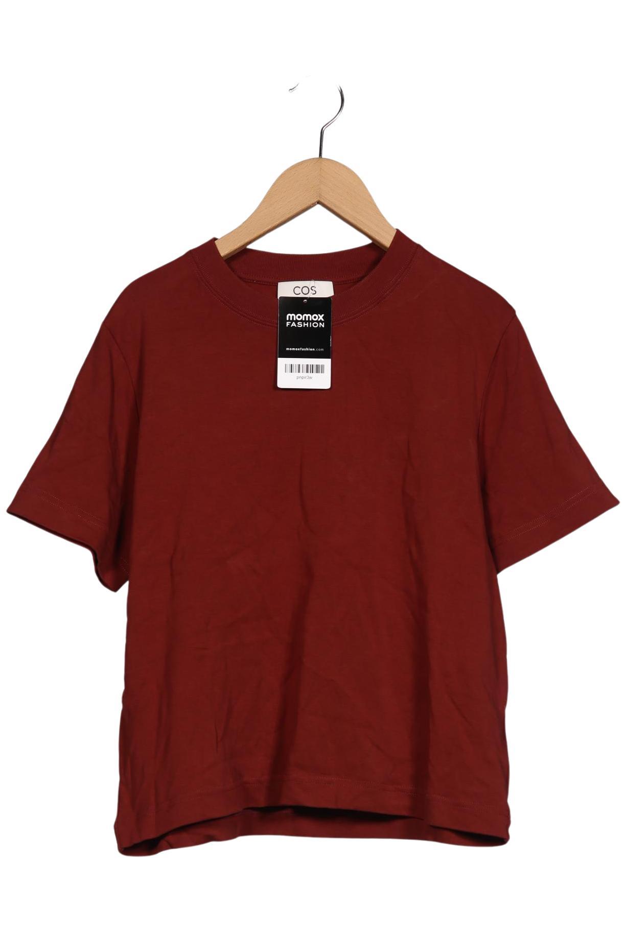 

COS Damen T-Shirt, bordeaux, Gr. 38