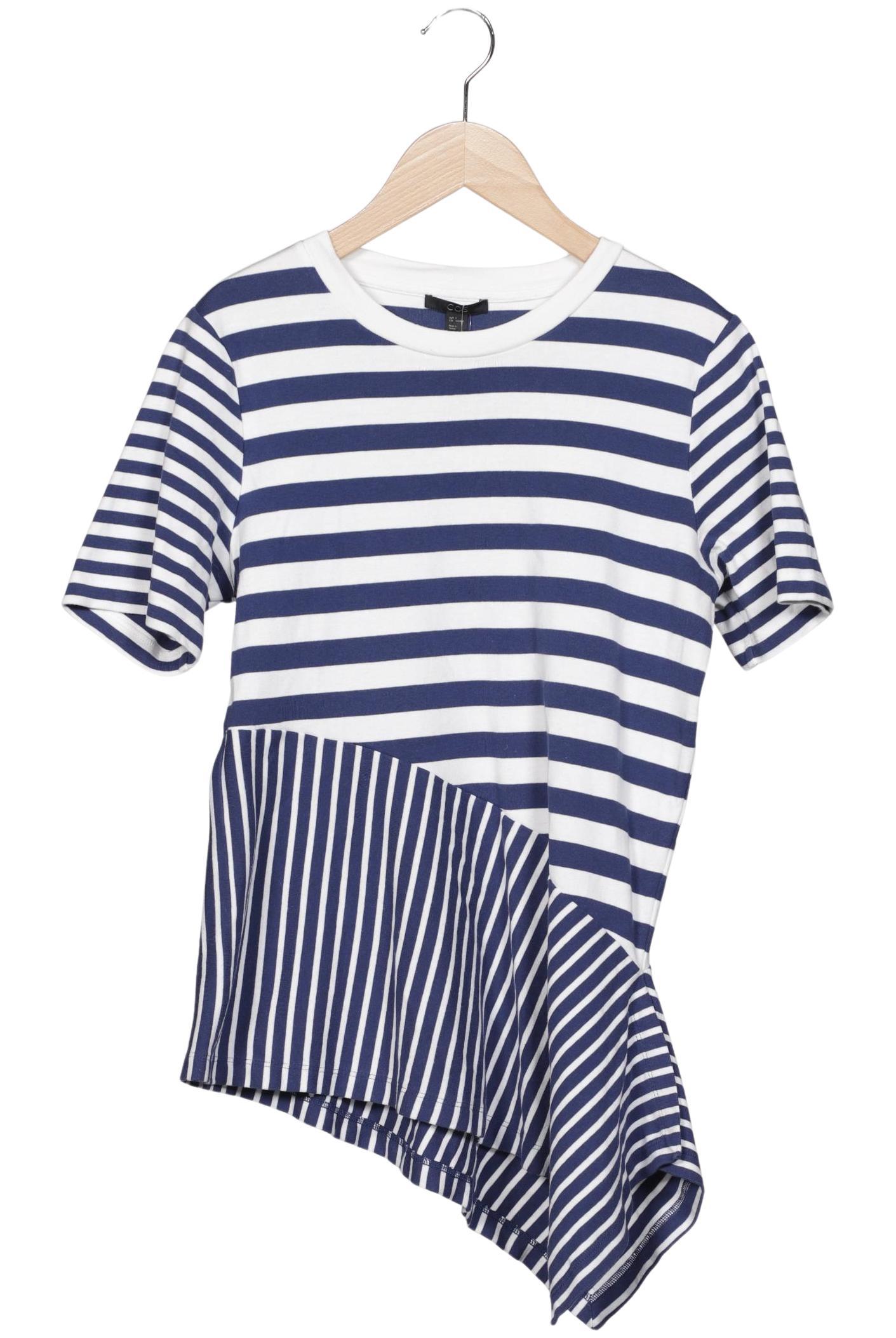 

COS Damen T-Shirt, marineblau, Gr. 36