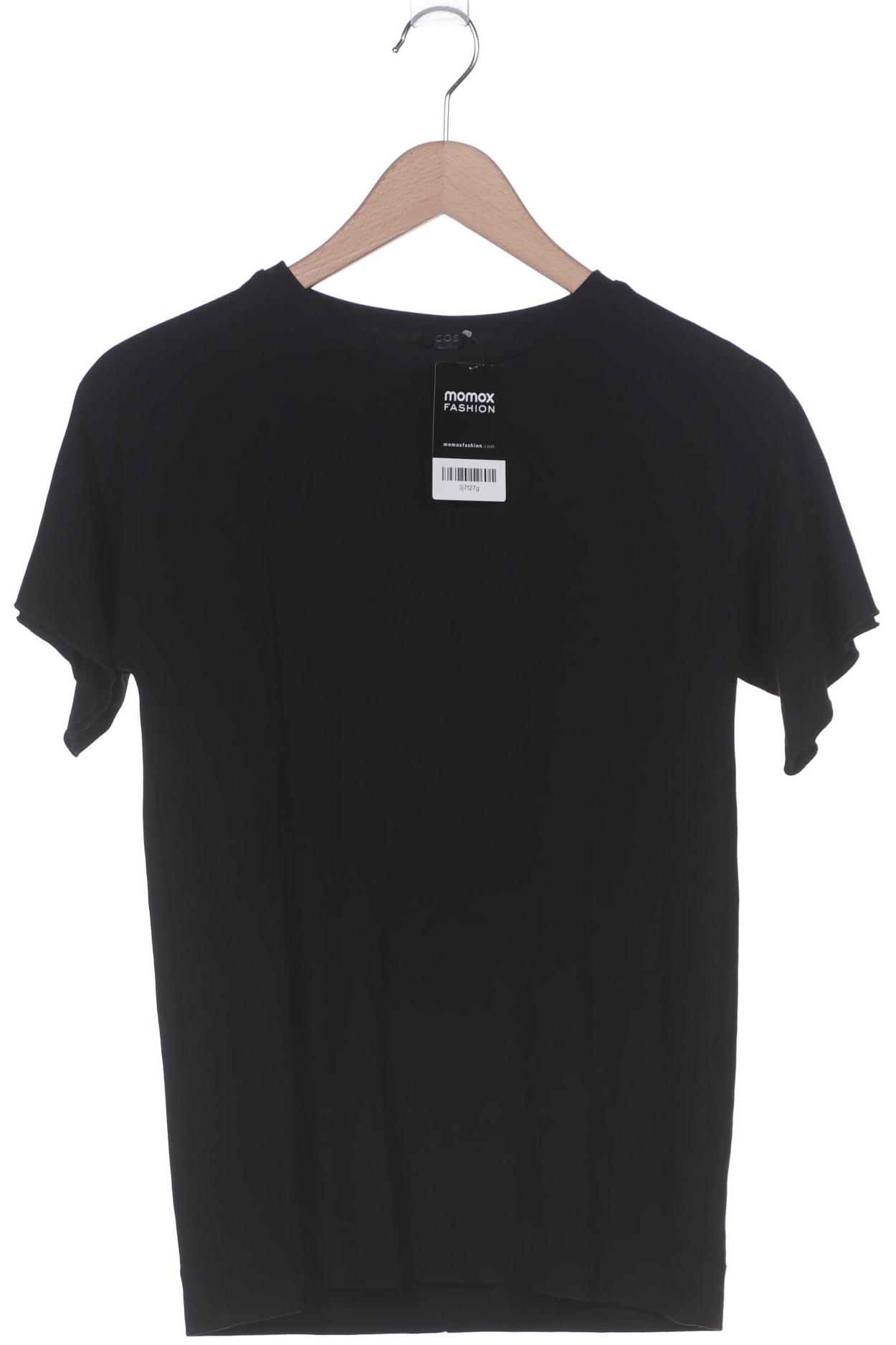 

COS Damen T-Shirt, schwarz, Gr. 34