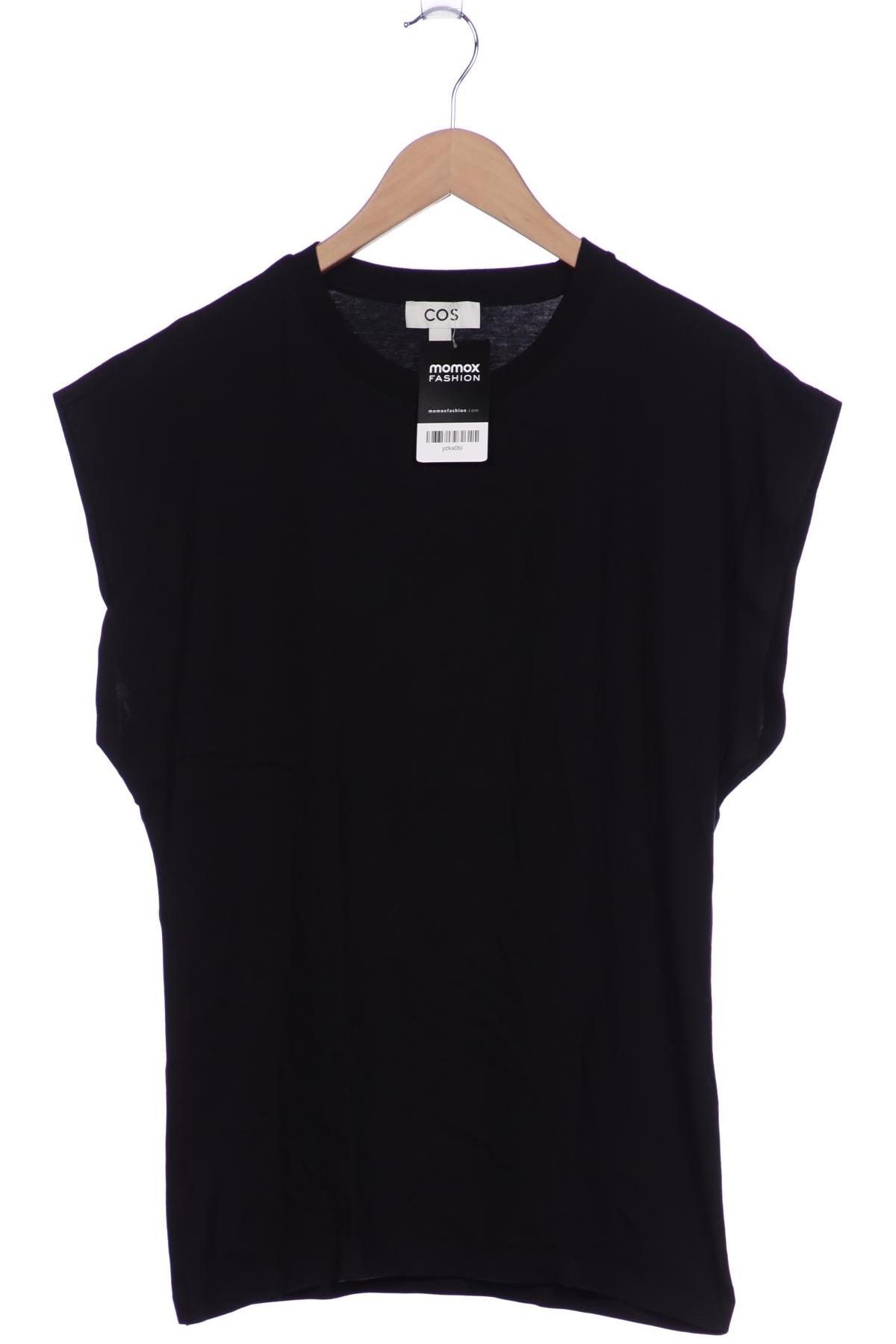 

COS Damen T-Shirt, schwarz, Gr. 38