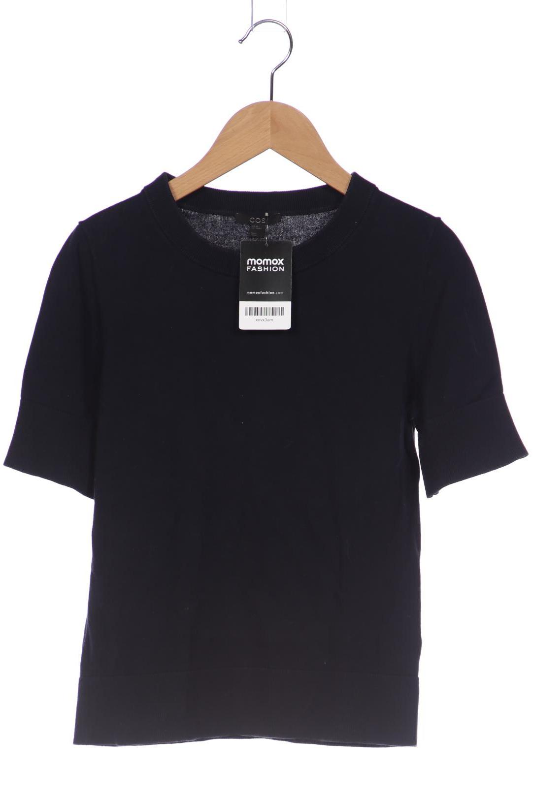 

COS Damen T-Shirt, marineblau, Gr. 34